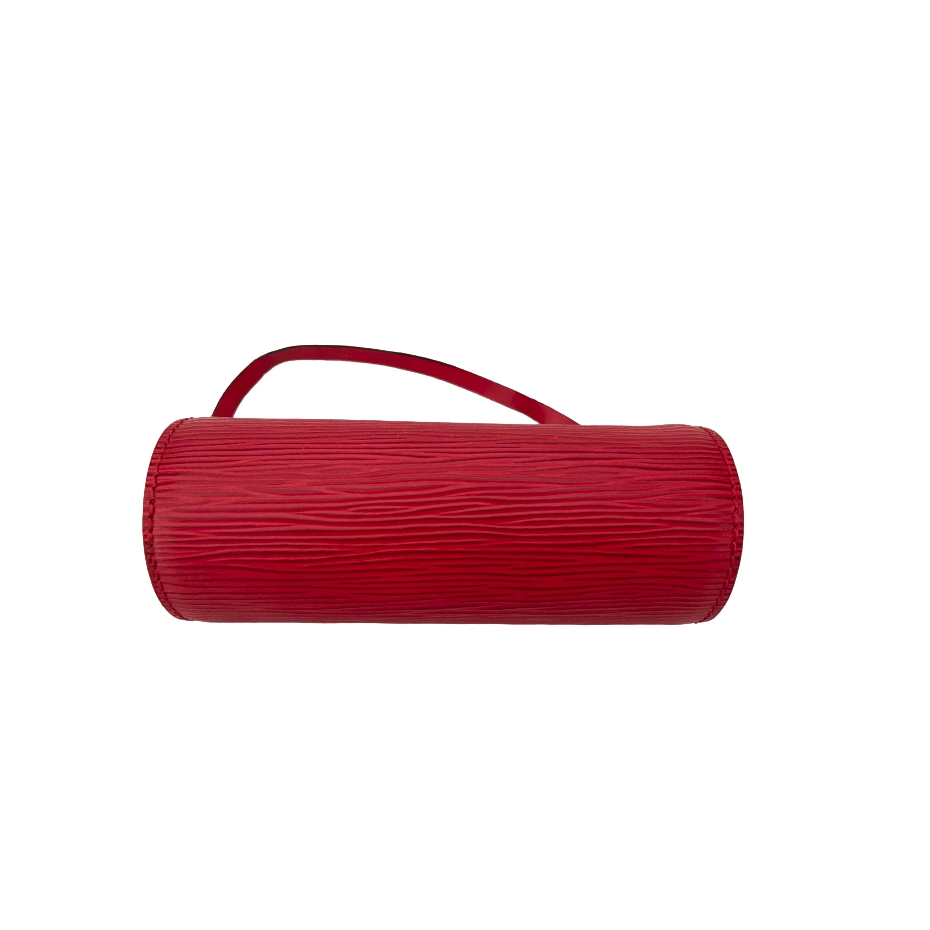 Louis Vuitton Red Epi Micro Cylinder Bag - Image 3