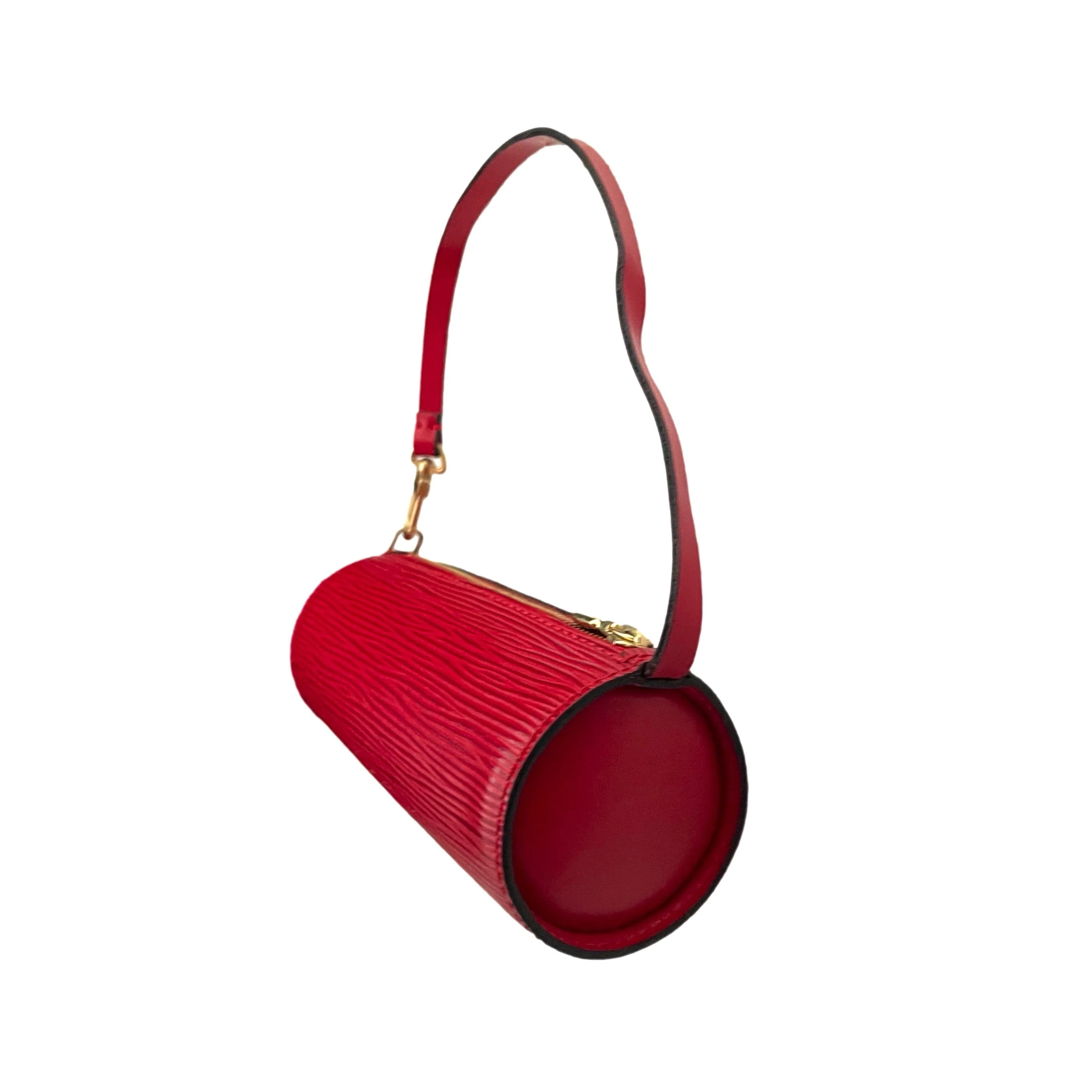 Louis Vuitton Red Epi Micro Cylinder Bag - Image 4