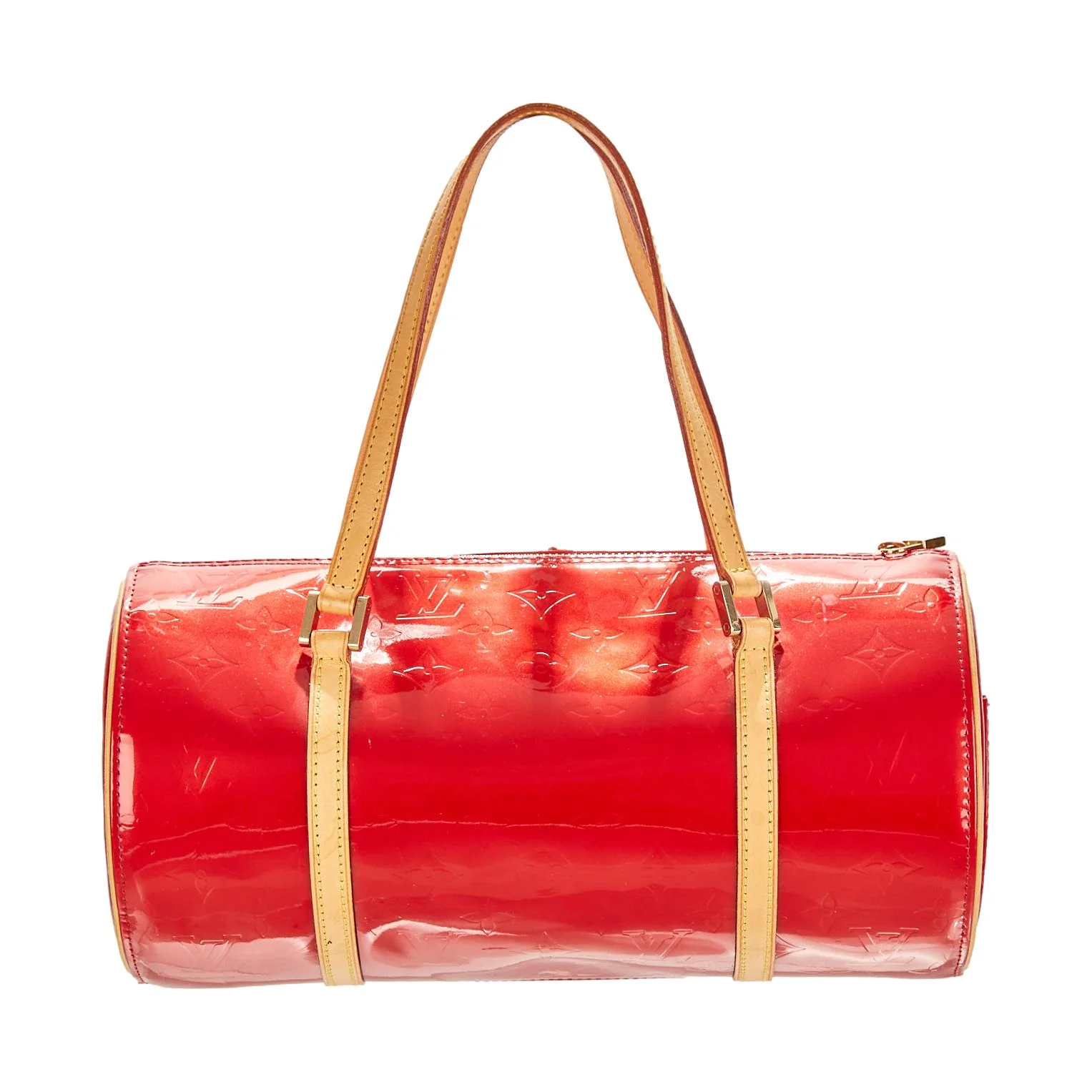 Louis Vuitton Red Monogram Cylinder Bag - Image 2