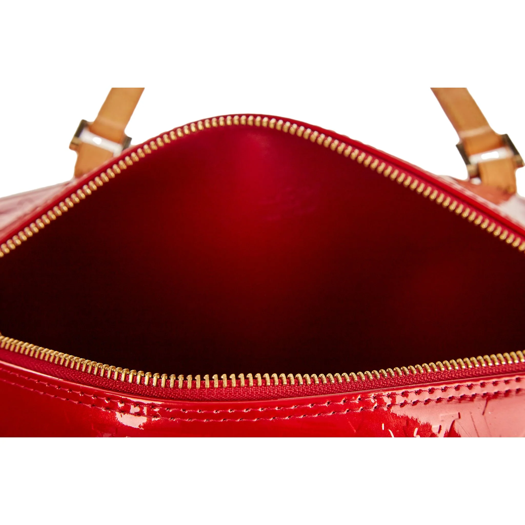 Louis Vuitton Red Monogram Cylinder Bag - Image 4