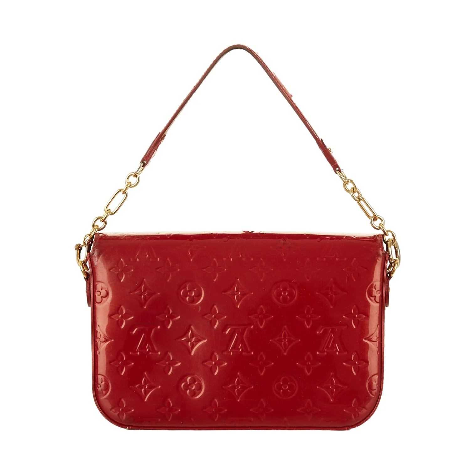 Louis Vuitton Red Monogram Patent Shoulder Bag - Image 2