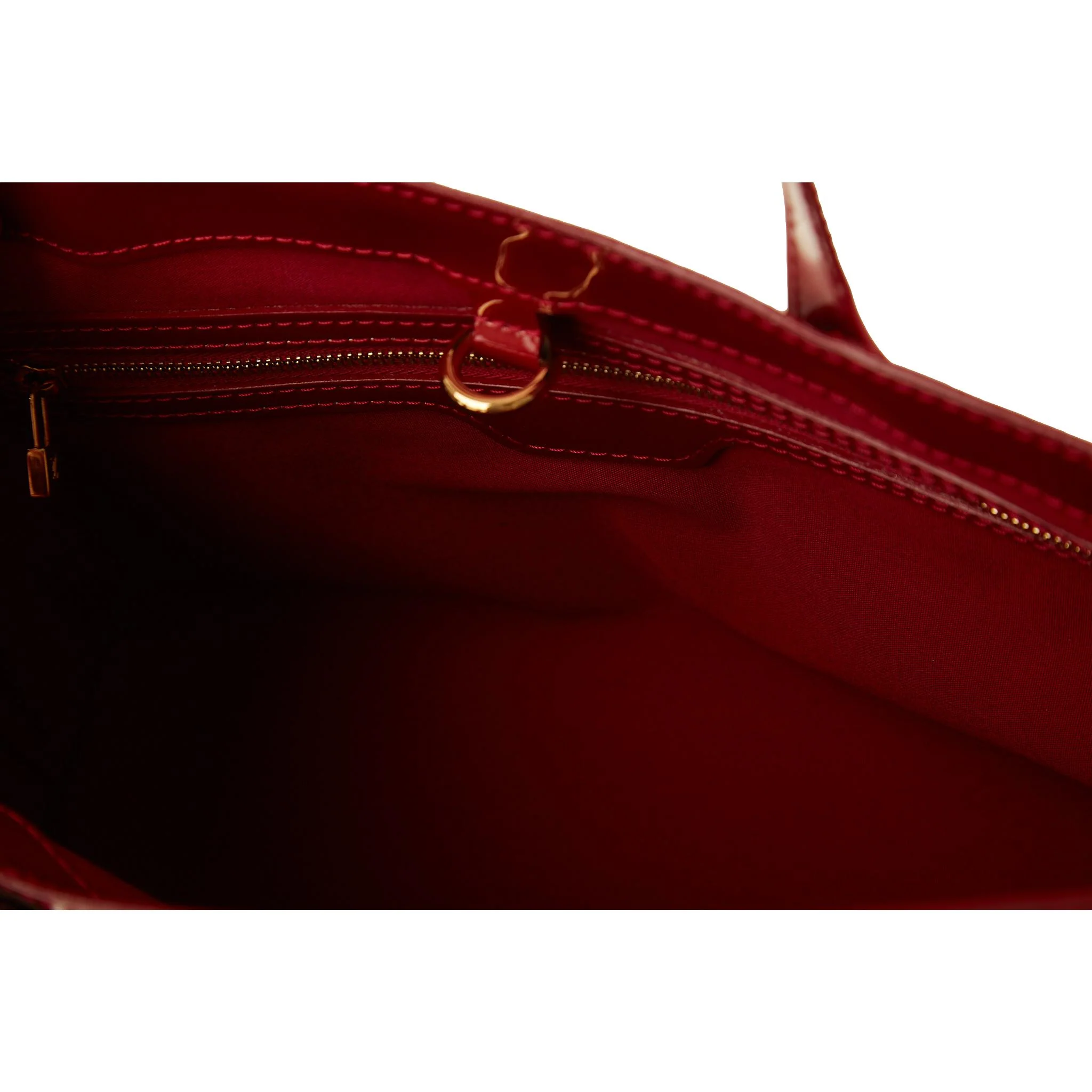 Louis Vuitton Red Monogram Striped Top Handle Bag - Image 4