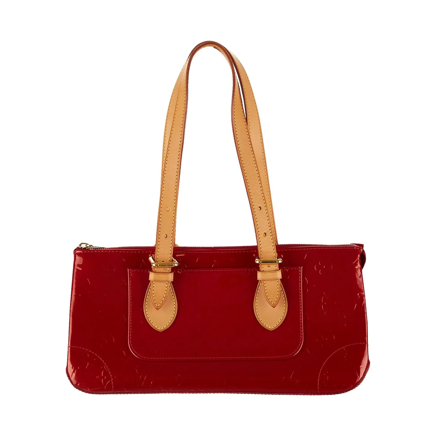 Louis Vuitton Red Monogram Vernis Shoulder Bag - Image 2