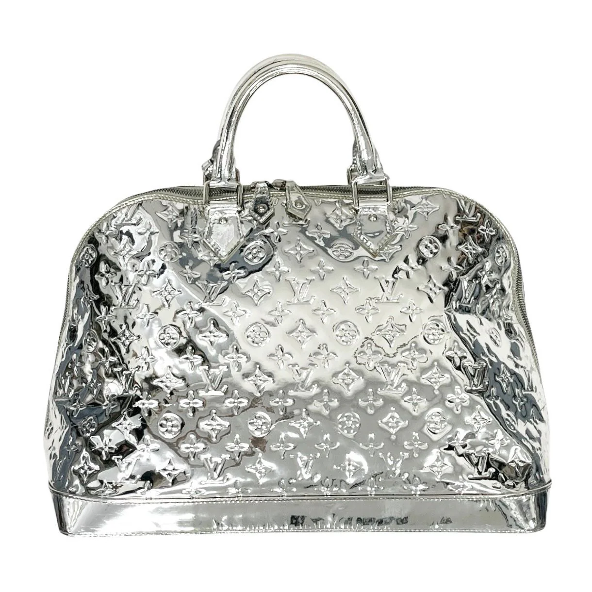 Louis Vuitton Silver Monogram Miroir Alma GM Bag - Image 2