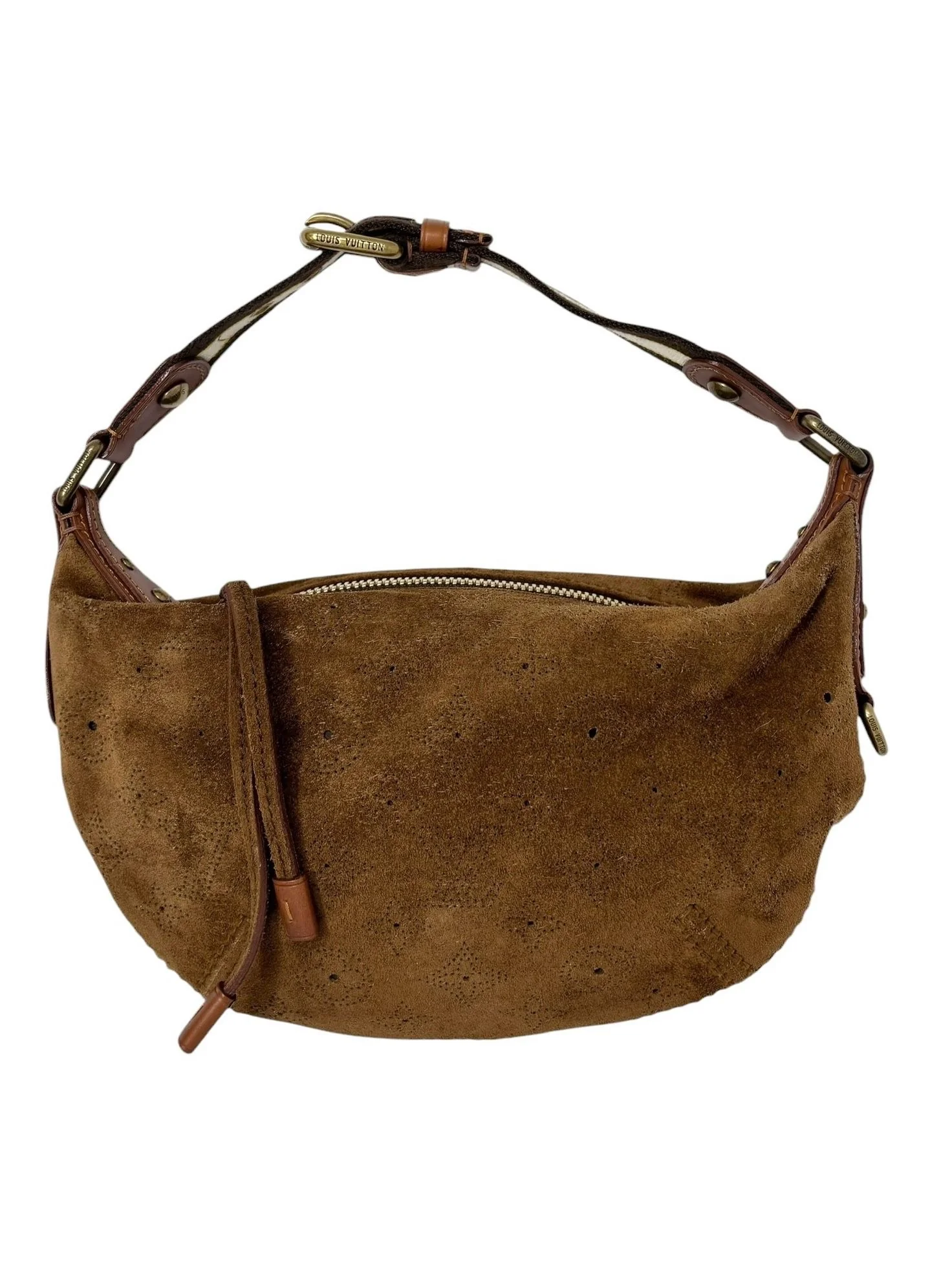 Louis Vuitton Suede Logo Mini Shoulder Bag - Image 3