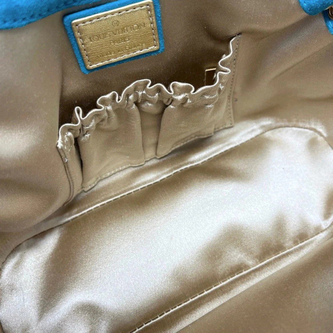 Louis Vuitton Turquoise Mini Lock Bag - Image 3