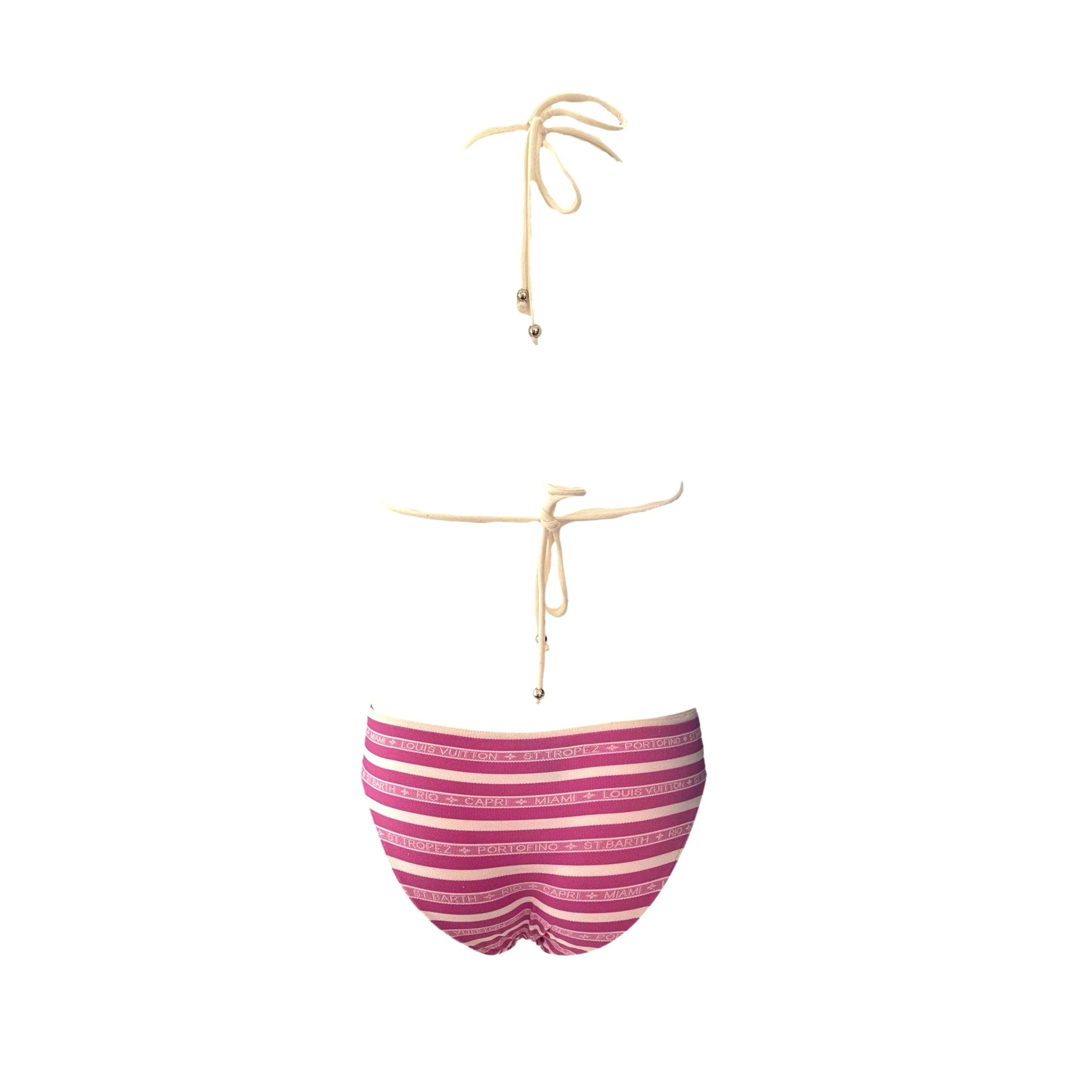 Louis Vuitton Violet Stripe Bikini - Image 2