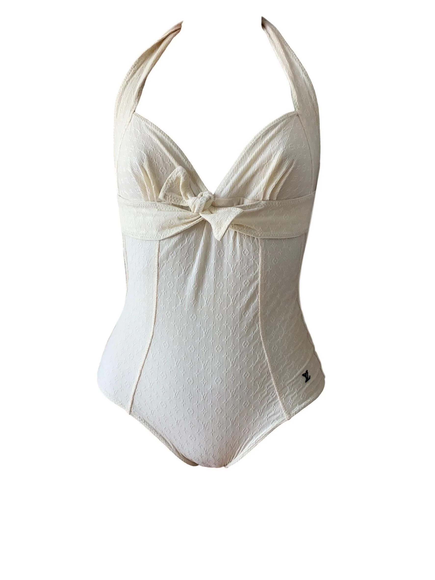 Louis Vuitton White Logo One Piece Suit