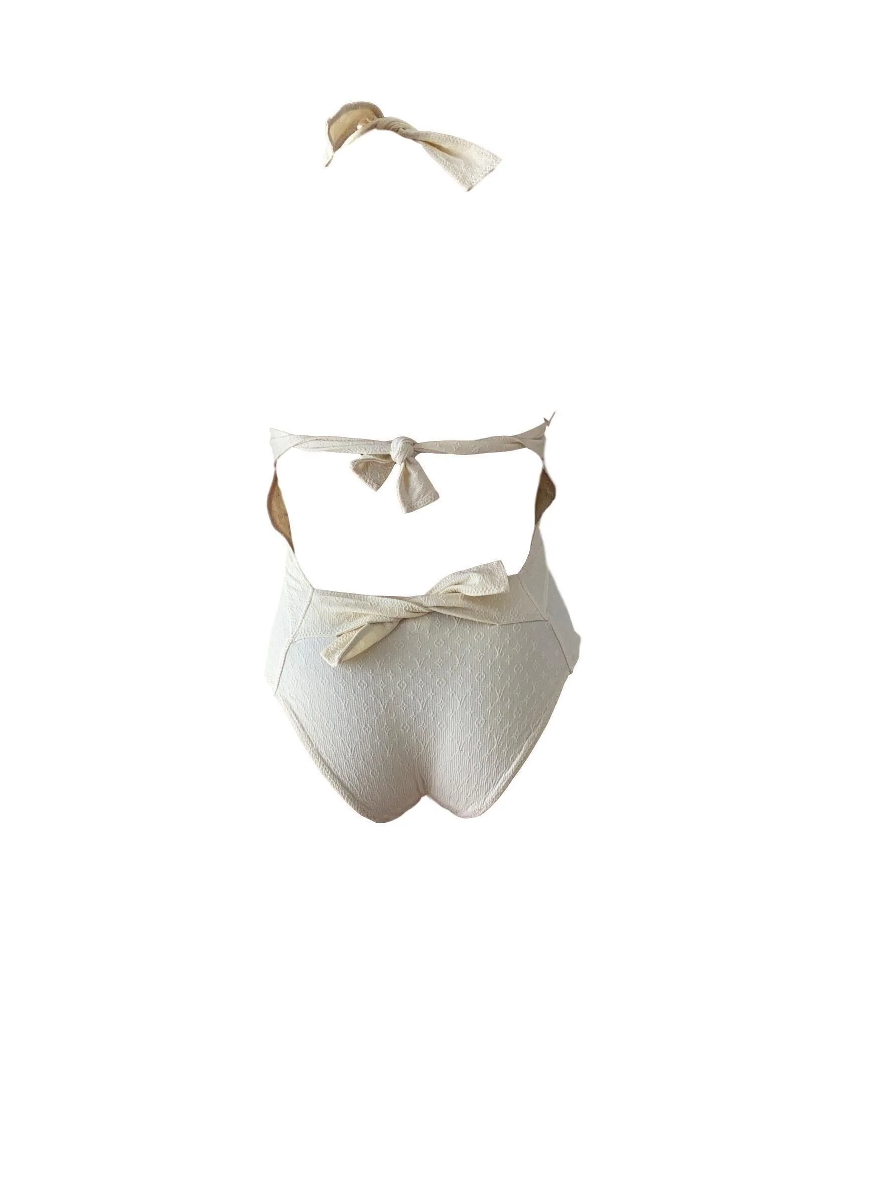 Louis Vuitton White Logo One Piece Suit - Image 2