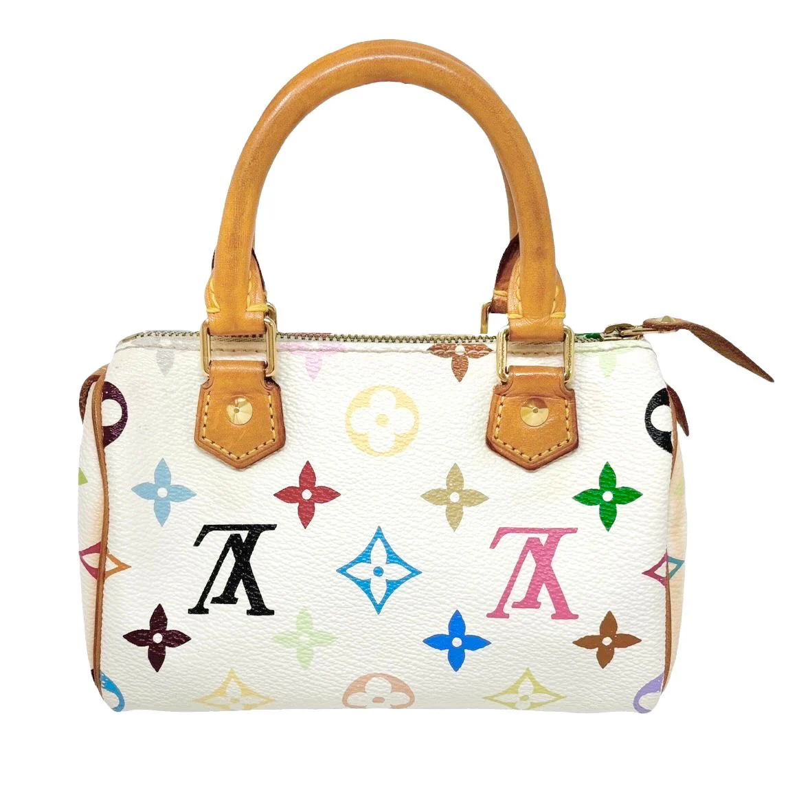 Louis Vuitton White Murakami Nano Speedy Bag - Image 2