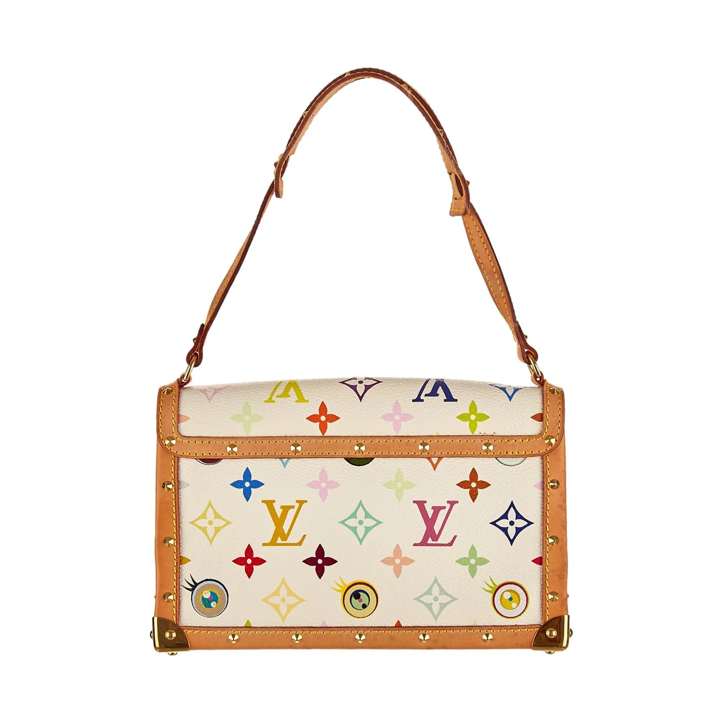 Louis Vuitton White Multicolor Monogram Murakami Shoulder bag - Image 2
