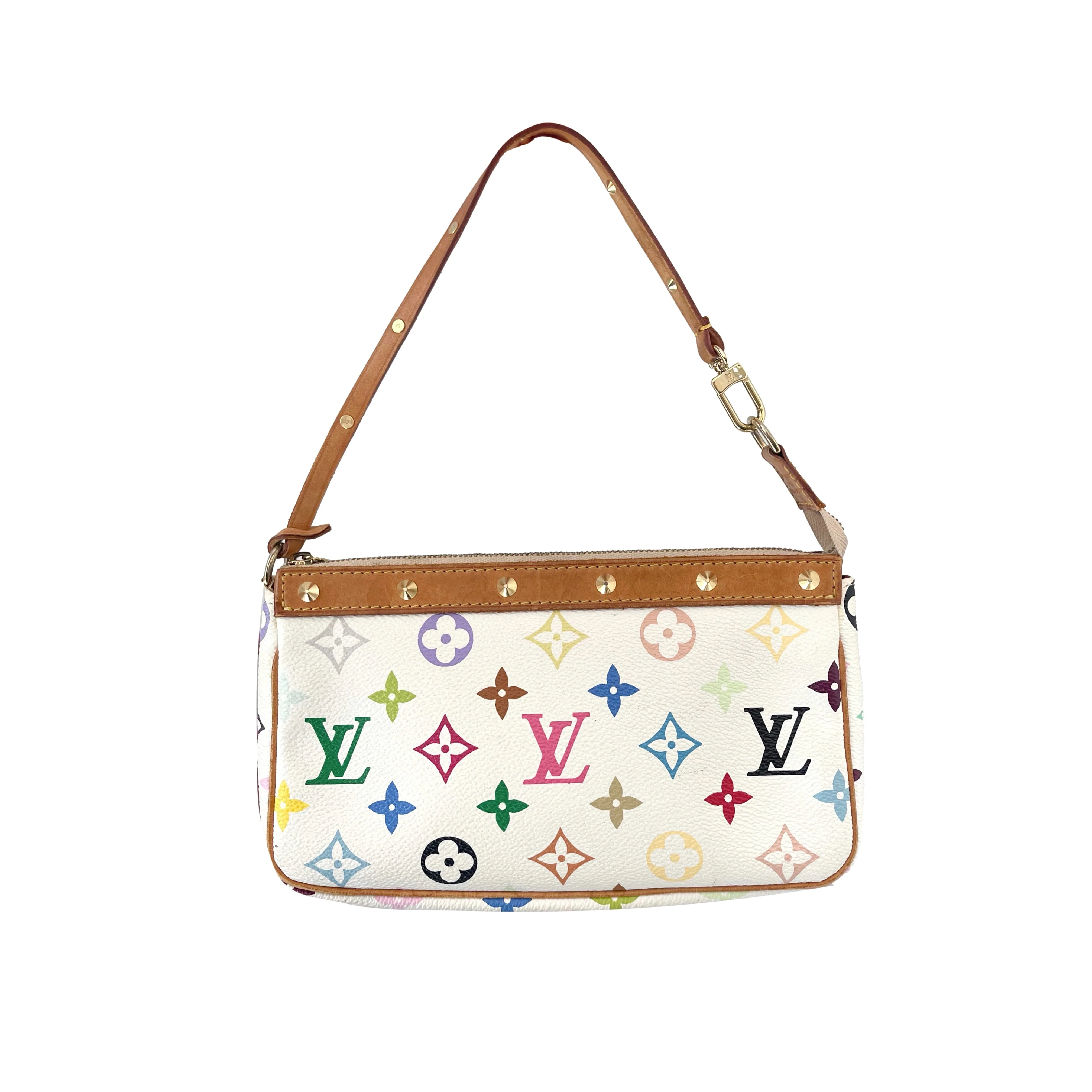 Louis Vuitton White Multicolor Pochette - Image 2
