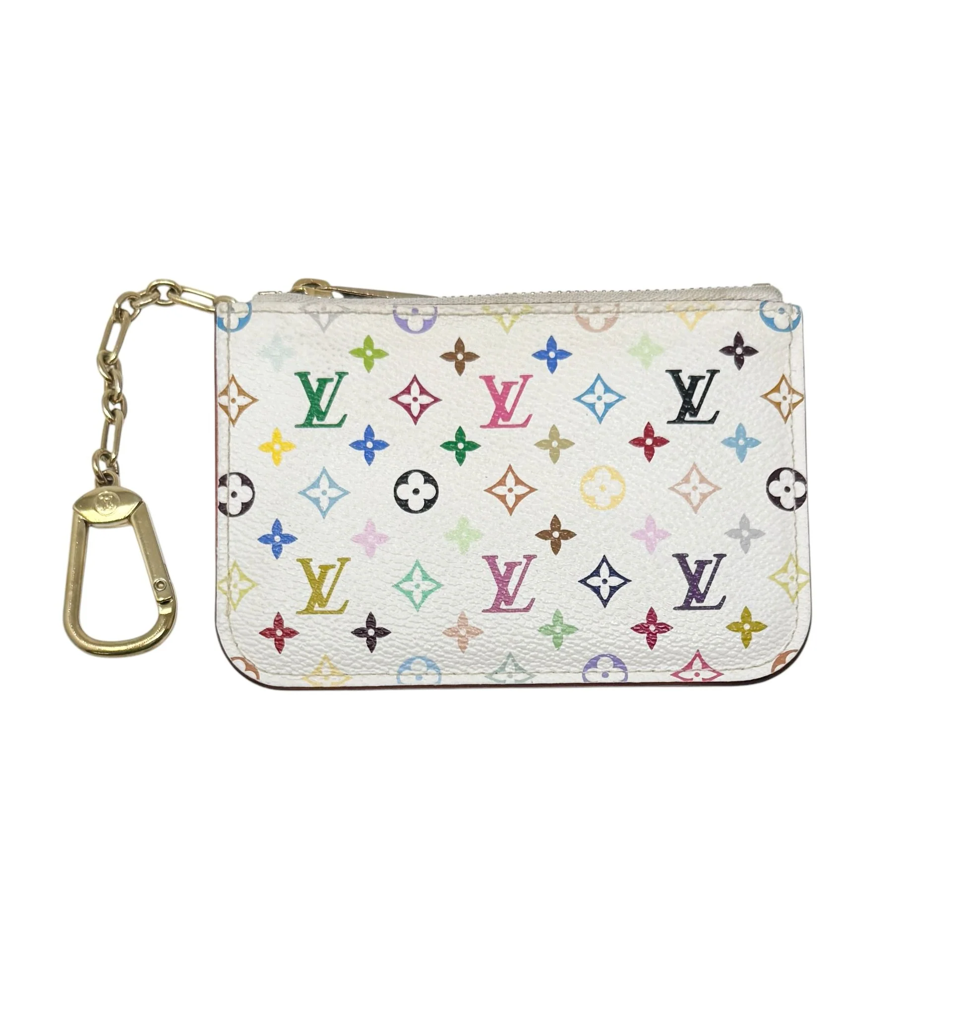 Louis Vuitton White Murakami Keychain Wallet - Image 3