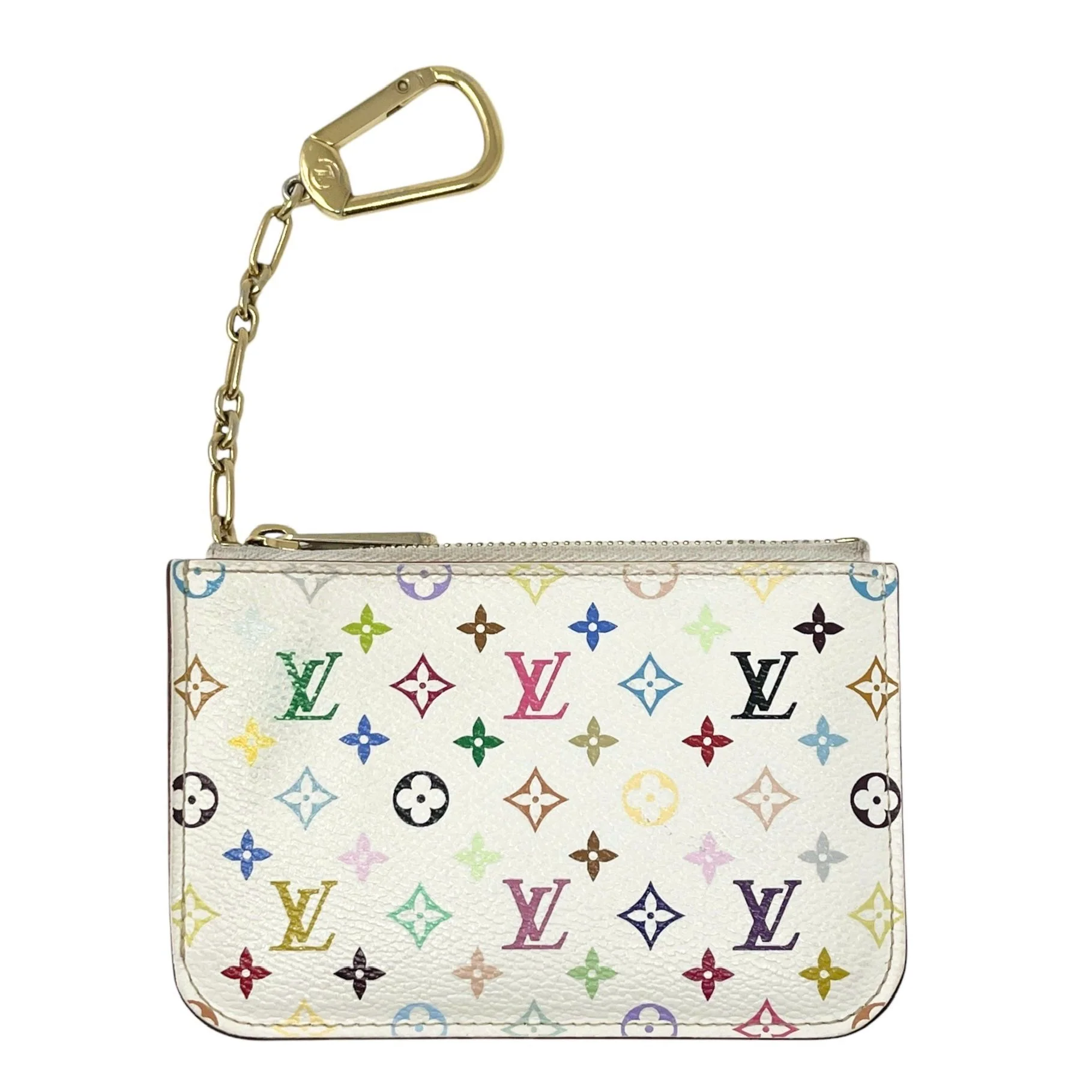 Louis Vuitton White Murakami Keychain Wallet - Image 2