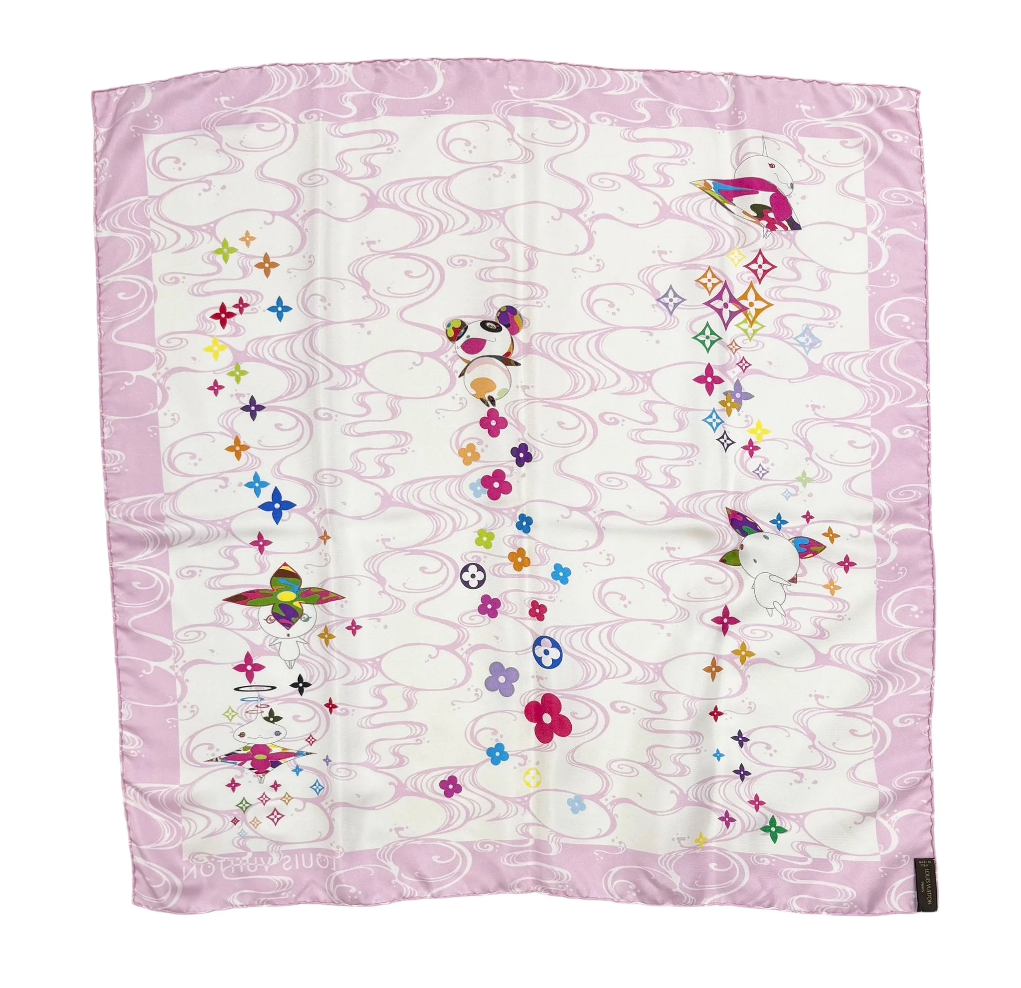 Louis Vuitton Pink Murakami Print Scarf - Image 2