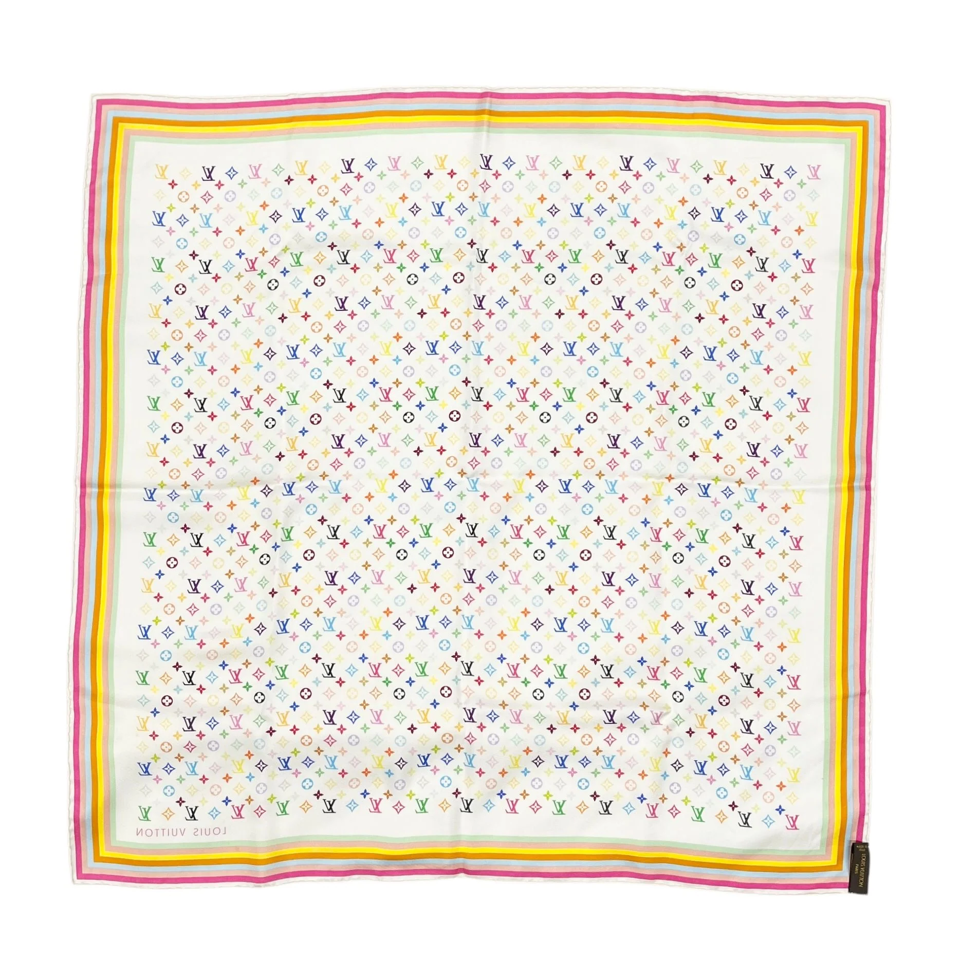 Louis Vuitton White Murakami Scarf - Image 2