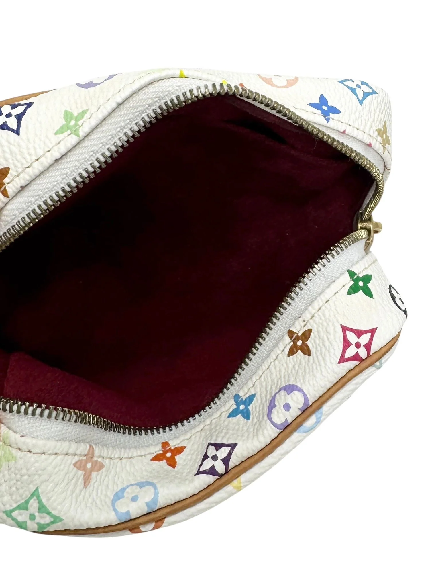 Louis Vuitton White Murakmi Mini Wristlet - Image 3