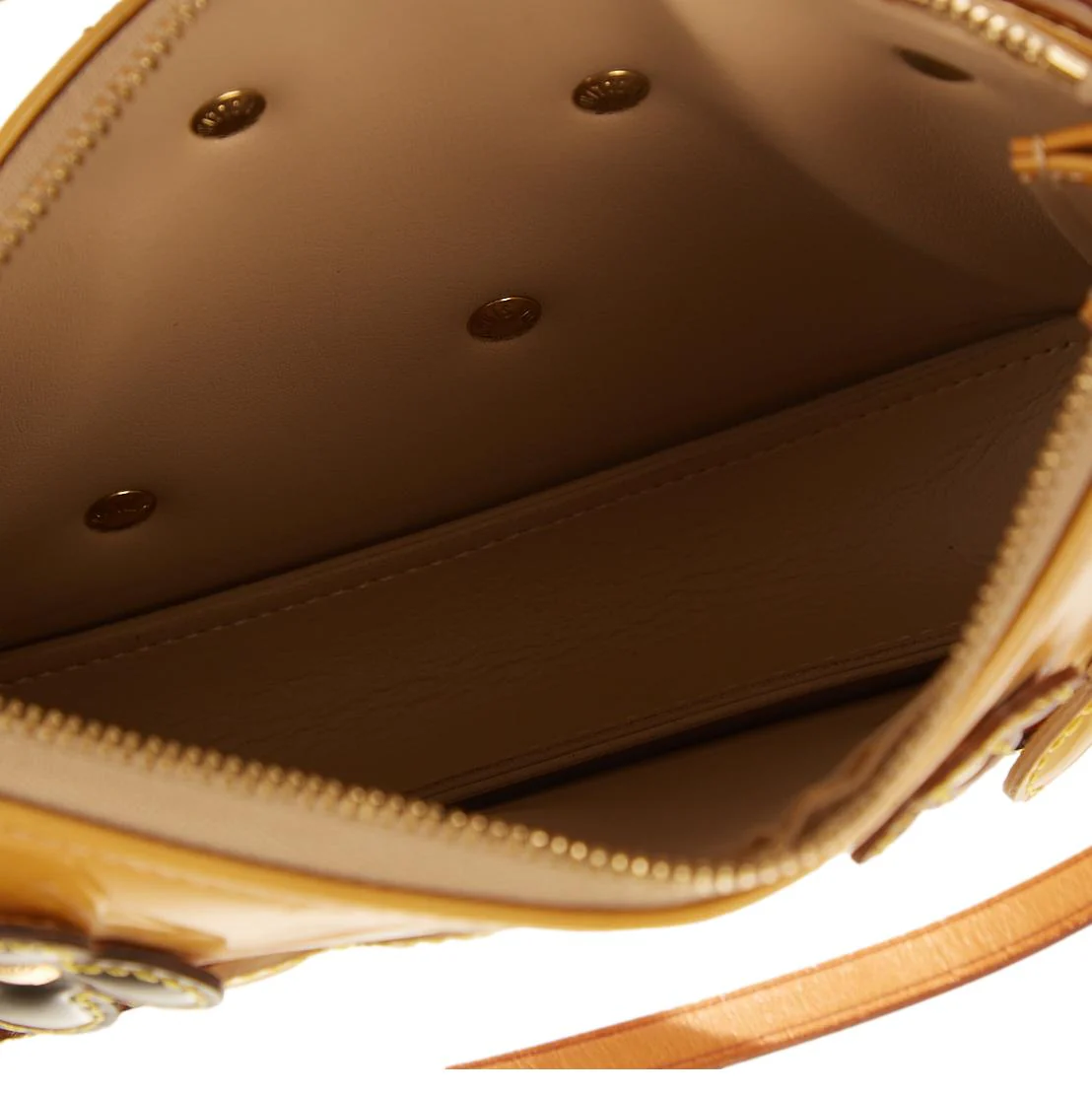 Louis Vuitton Yellow Floral Vernis Shoulder Bag - Image 4