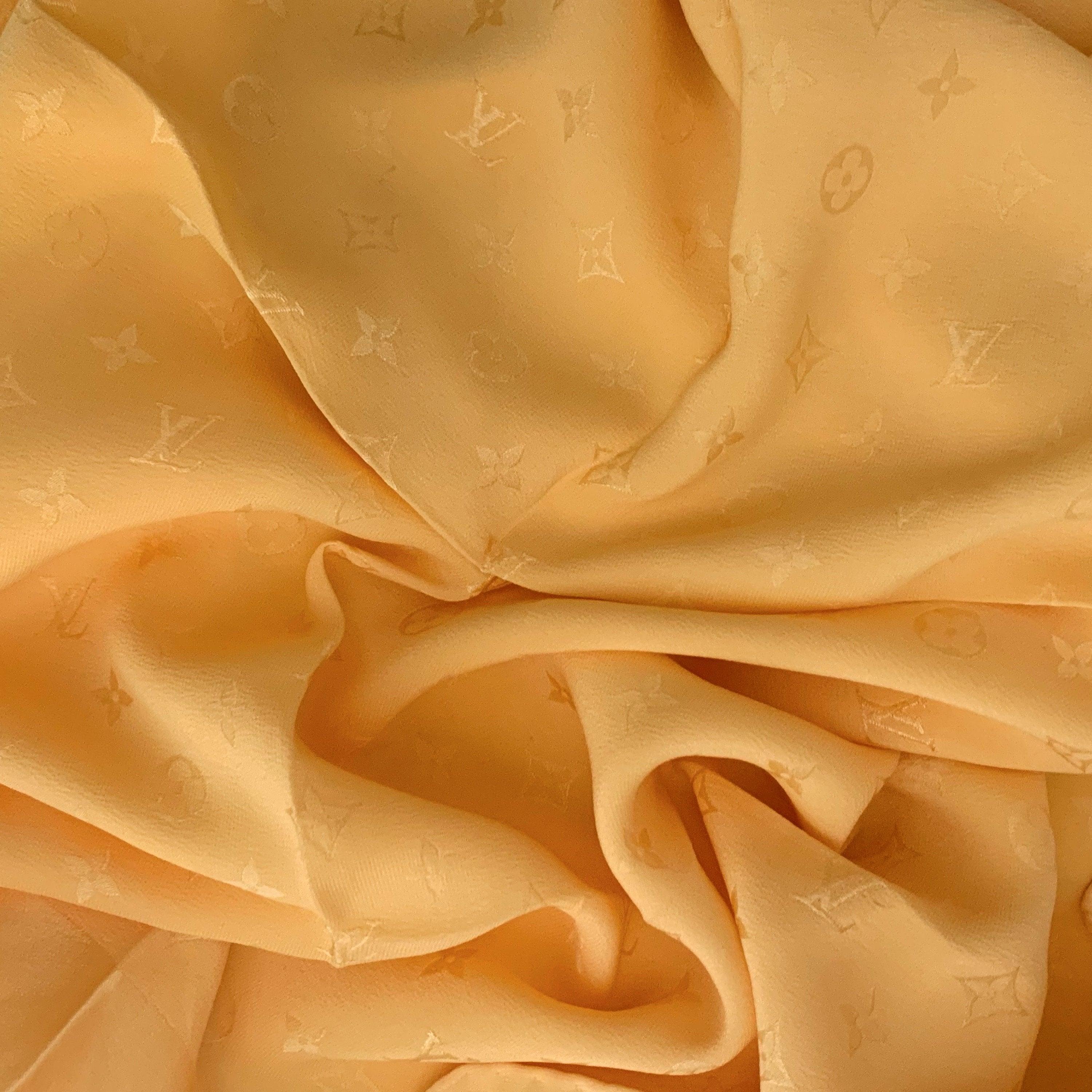 Louis Vuitton Yellow Monogram Silk Scarf - Image 2