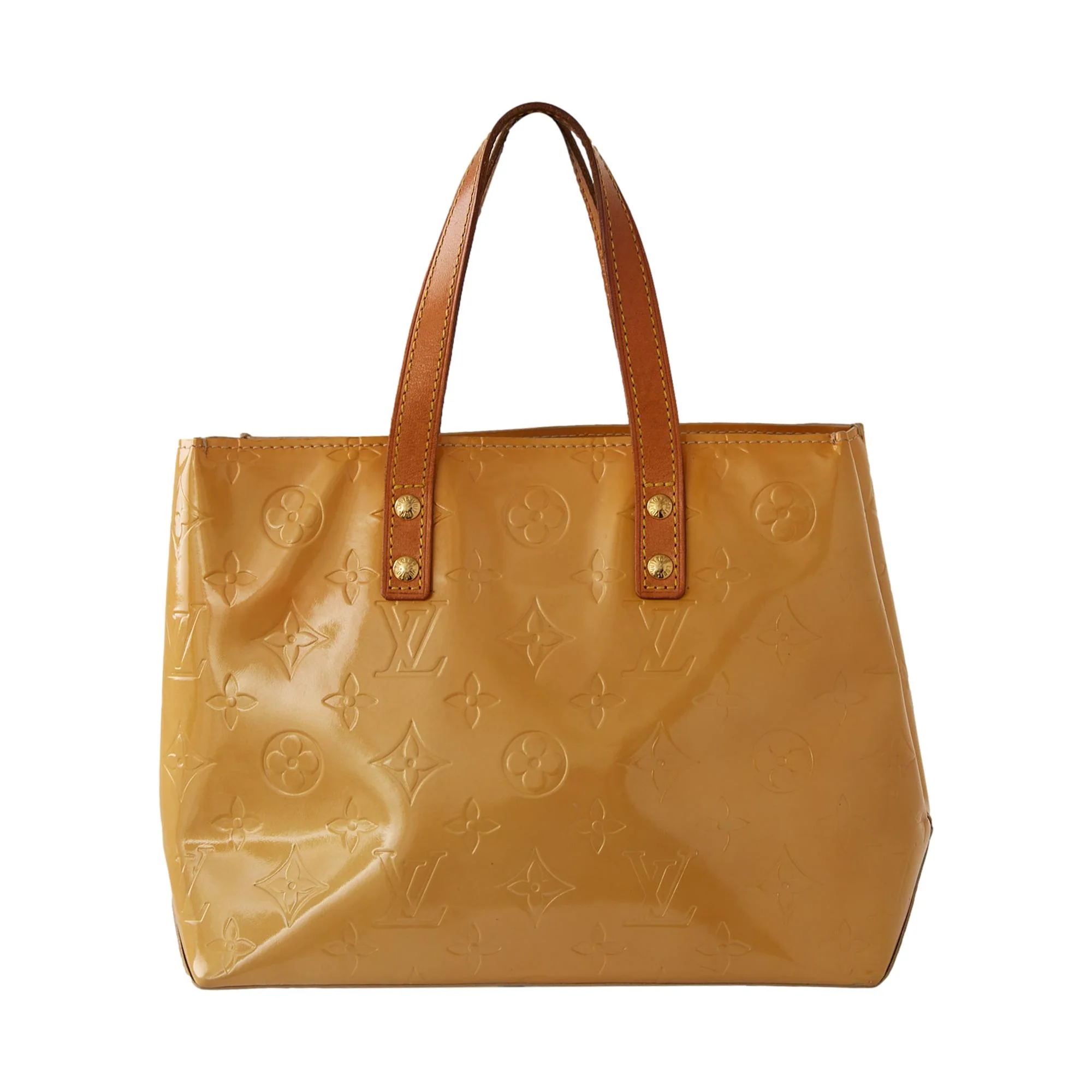 Louis Vuitton Yellow Monogram Vernis Top Handle Bag - Image 2