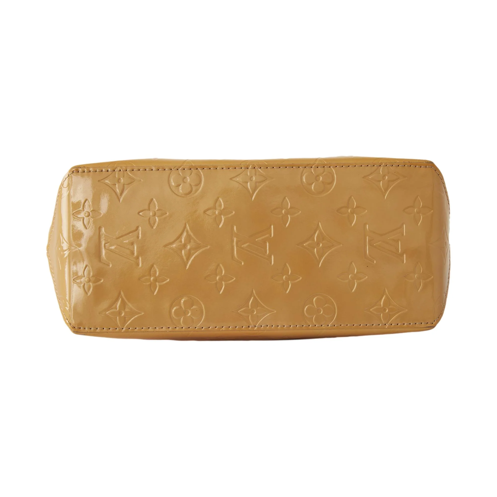 Louis Vuitton Yellow Monogram Vernis Top Handle Bag - Image 3