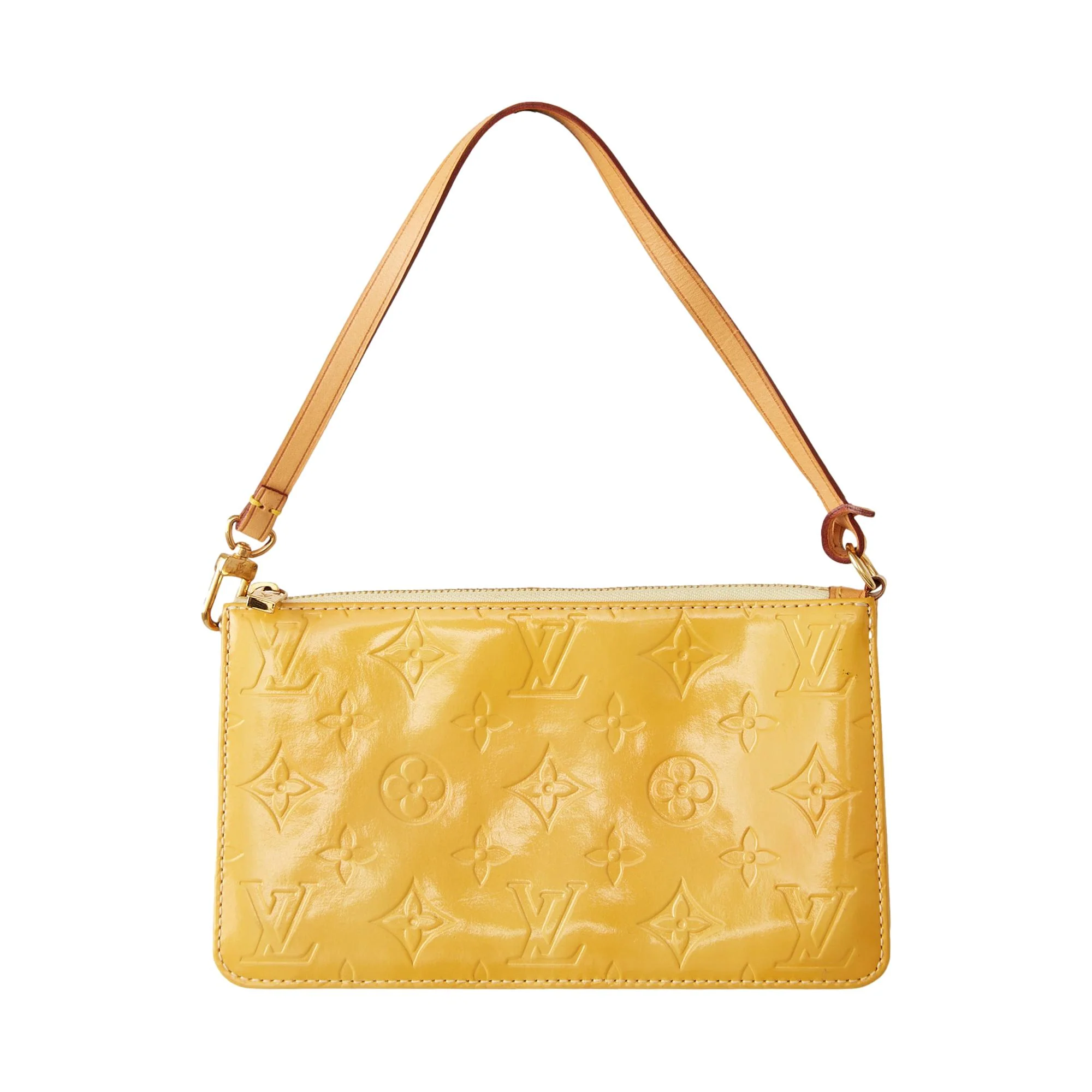 Louis Vuitton Yellow Vernis Shoulder Bag - Image 2
