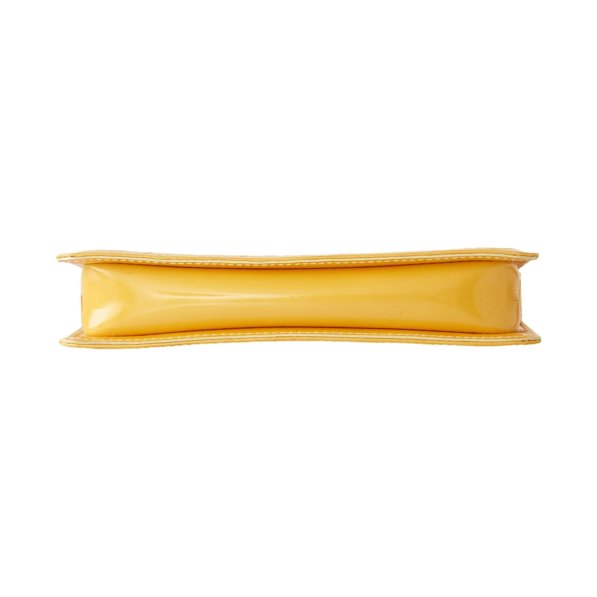 Louis Vuitton Yellow Vernis Shoulder Bag - Image 3