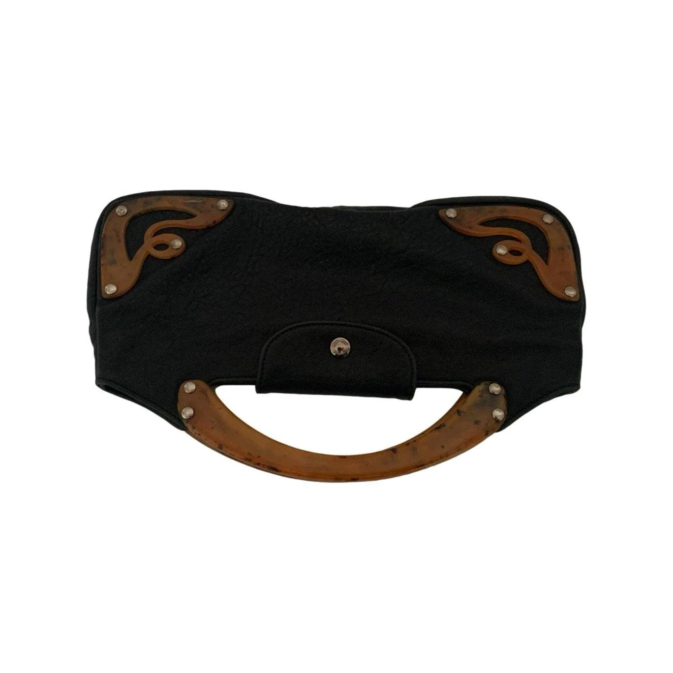 Miu Miu Black Leather Top Handle Bag - Image 2