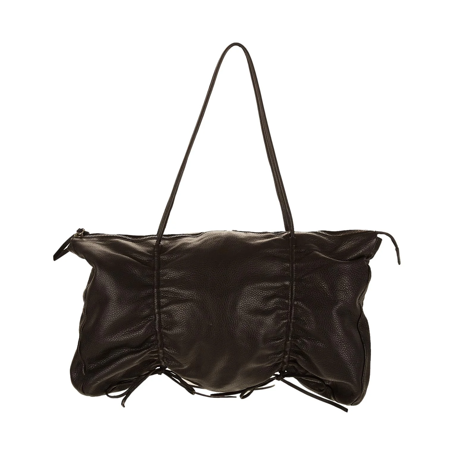 Miu Miu Black Cinched Shoulder Bag - Image 2