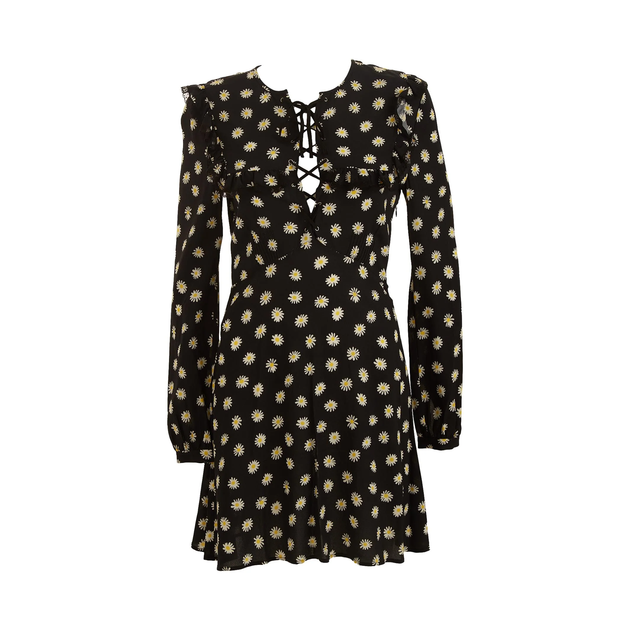 Miu Miu Black Flower Print Dress