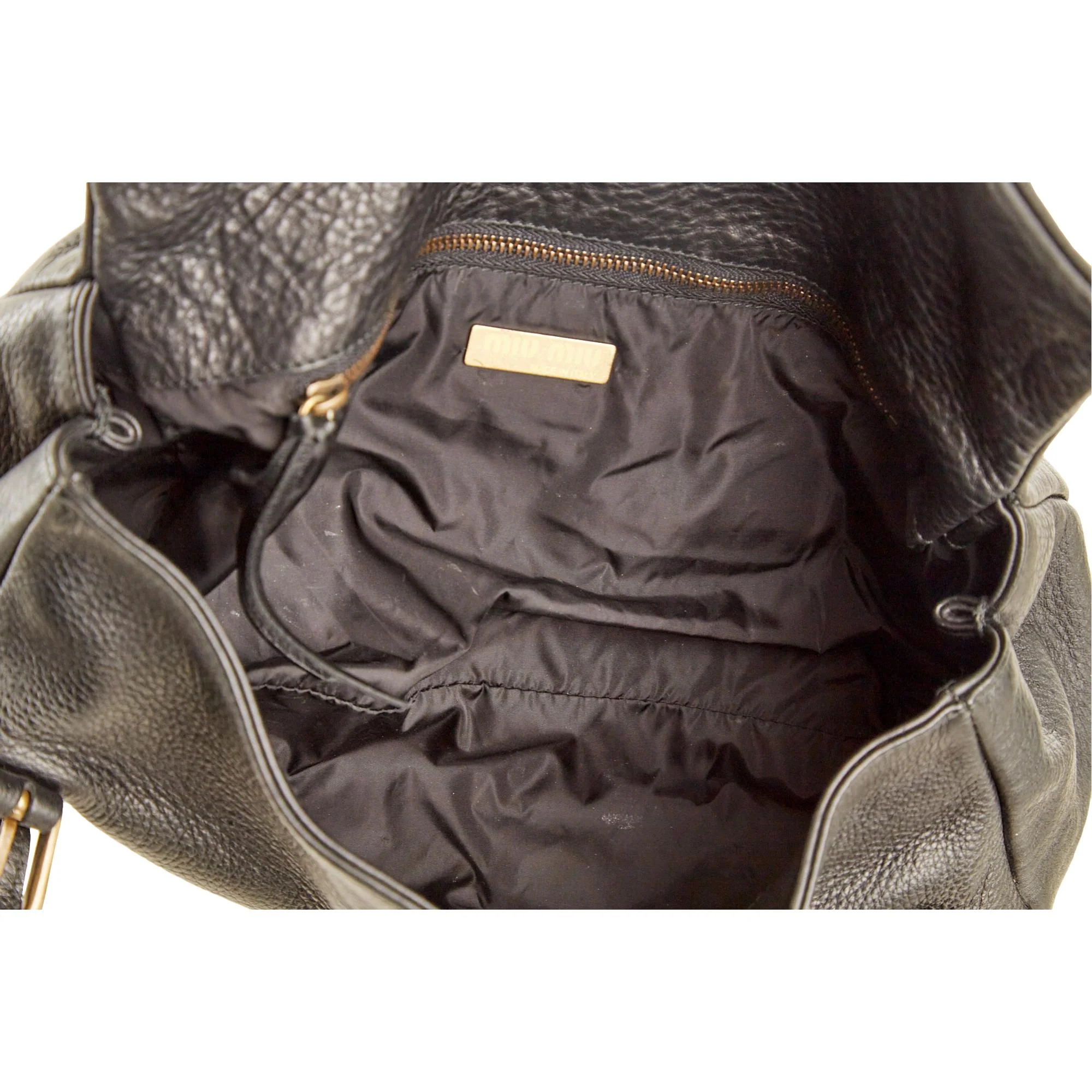 Miu Miu Black Leather Mini Shoulder Bag - Image 5