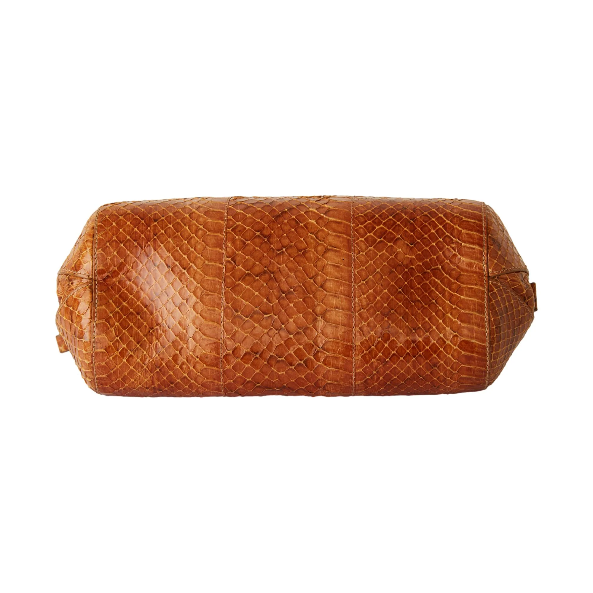 Miu Miu Brown Snakeskin Mini Top Handle Bag - Image 3