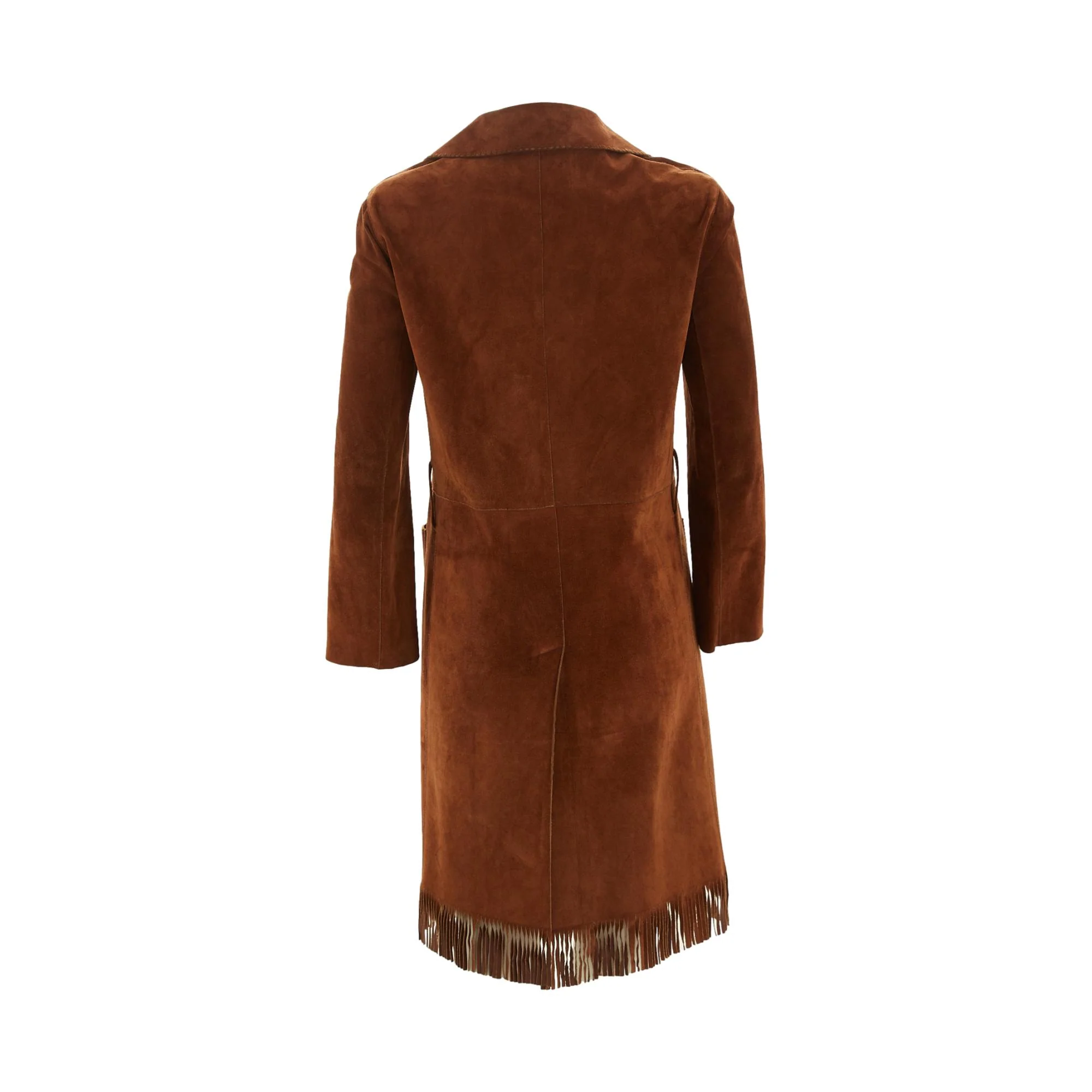 Miu Miu Brown Suede Fringe Jacket - Image 3
