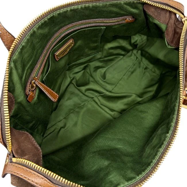 Miu Miu Brown Suede Oversized Bag - Image 7