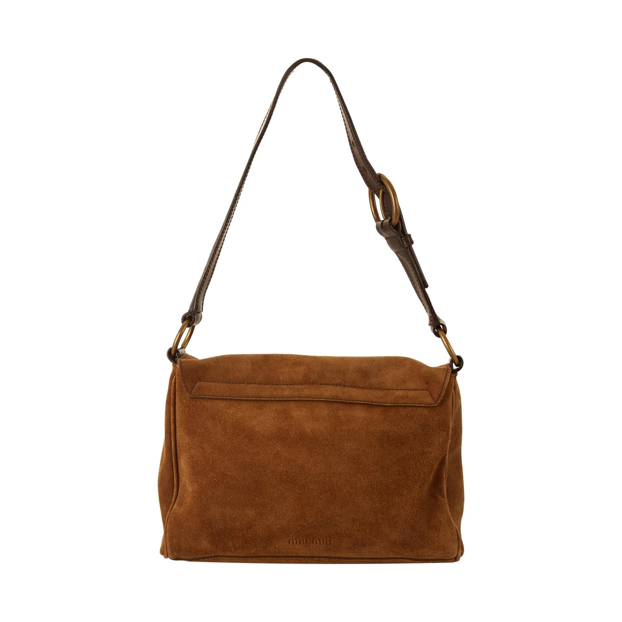 Miu Miu Brown Suede Shoulder Bag - Image 2