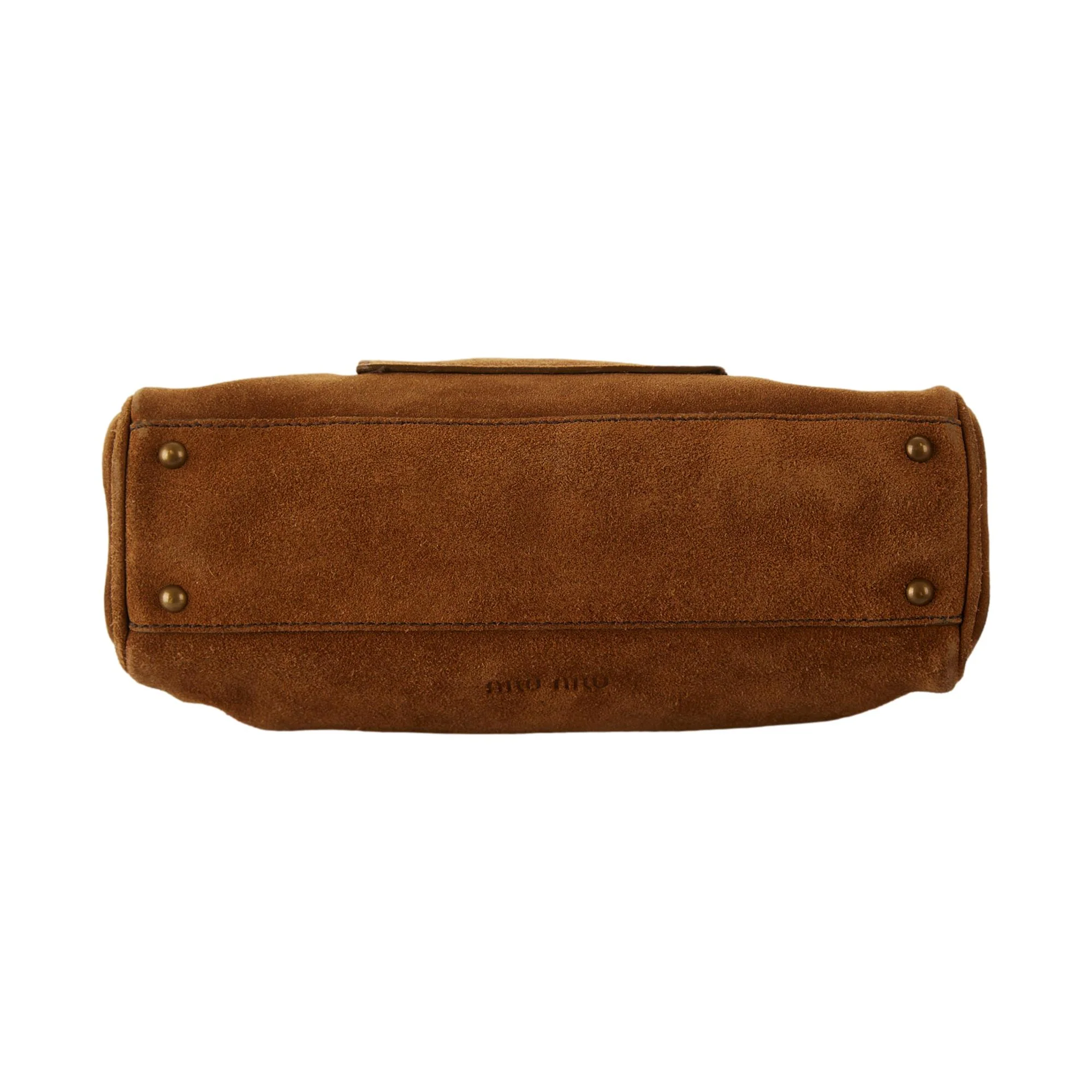 Miu Miu Brown Suede Shoulder Bag - Image 3