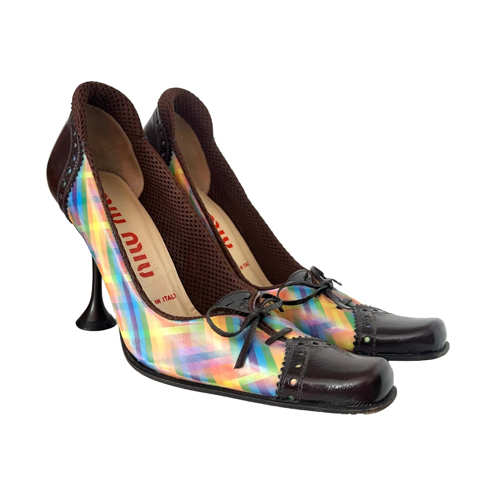 Miu Miu Plaid Oxford Heels - Image 2