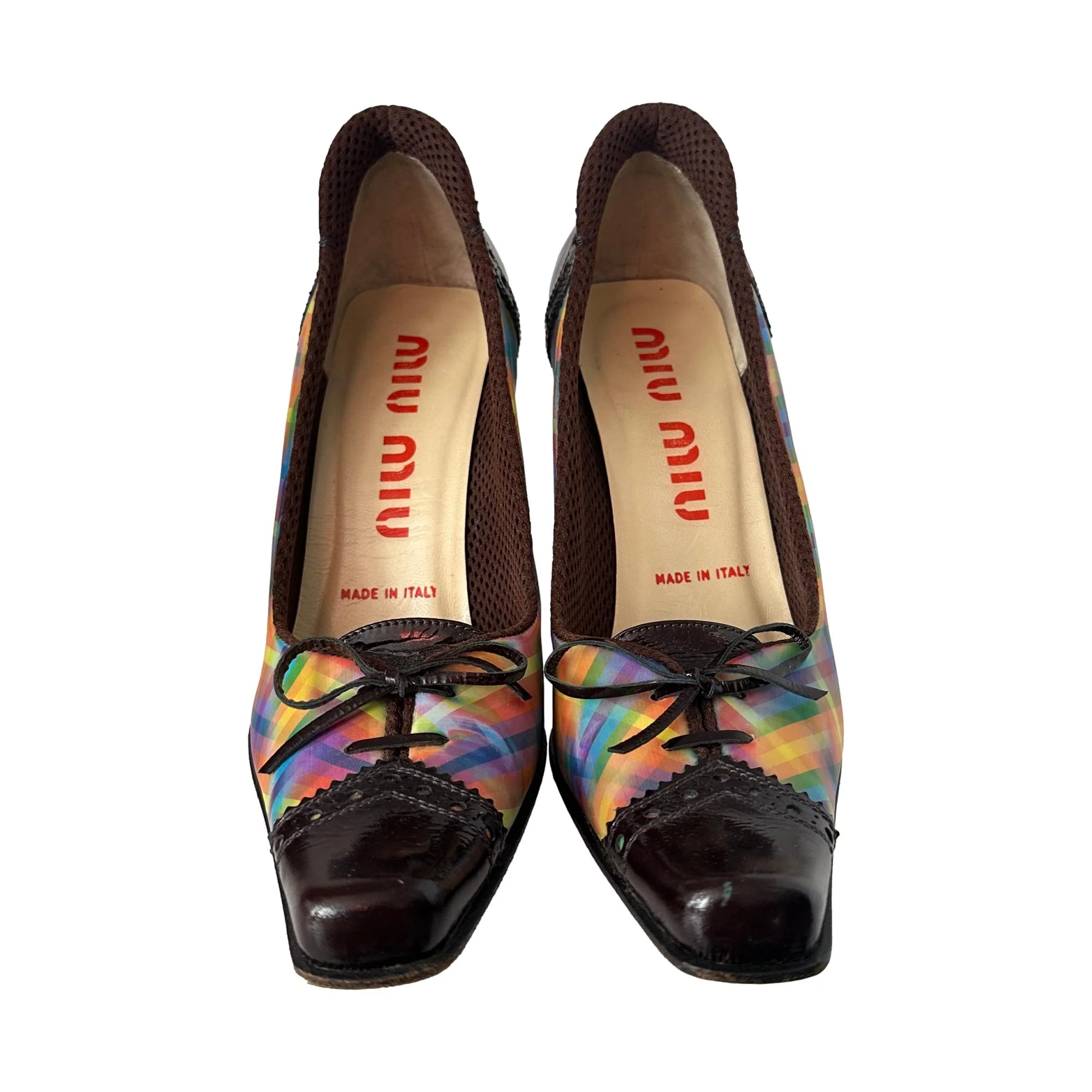 Miu Miu Plaid Oxford Heels - Image 4