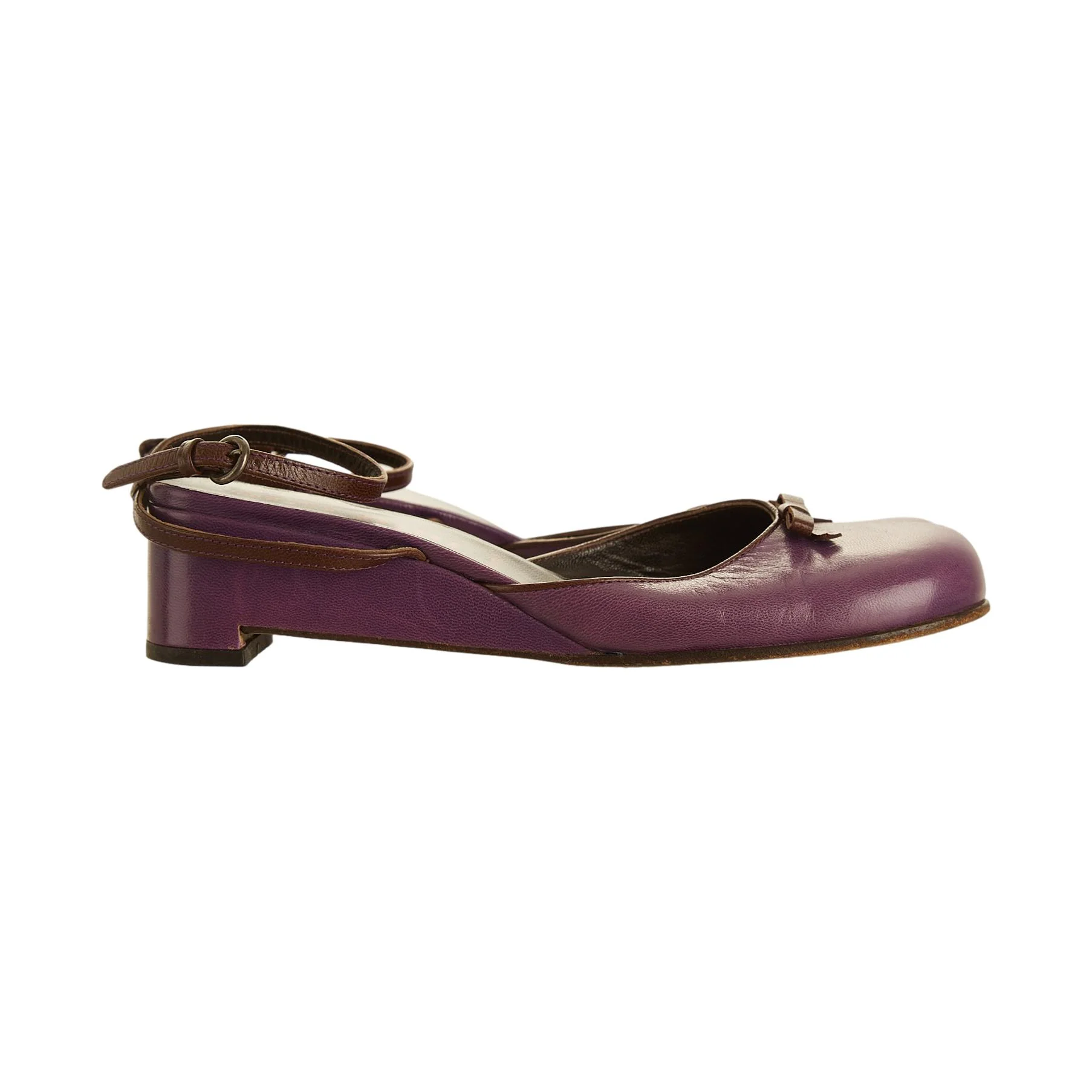Miu Miu Purple Mary Jane Heels - Image 3