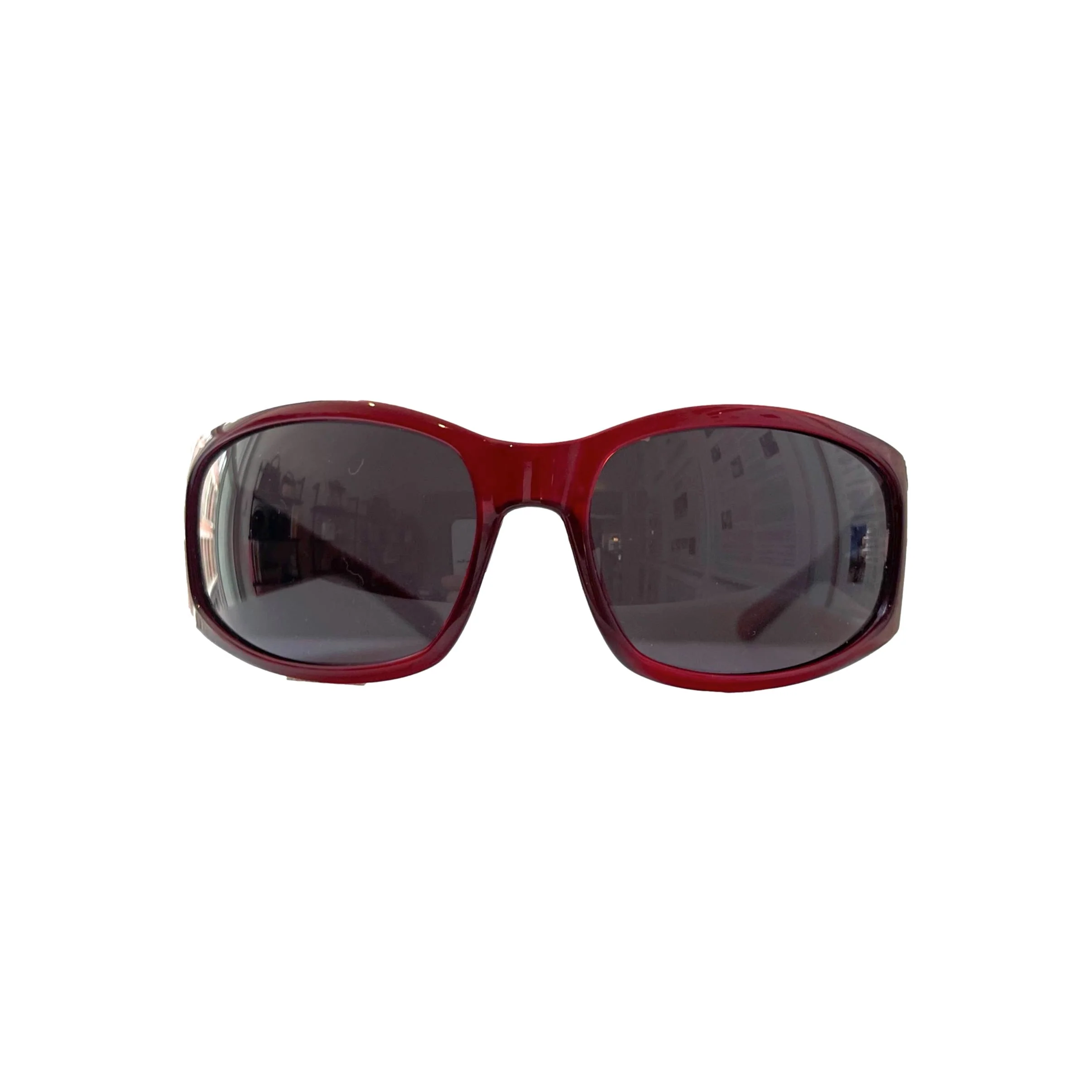 Miu Miu Red Flower Sunglasses - Image 2