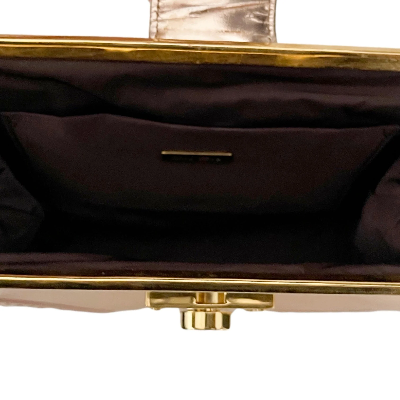 Miu Miu Rose Gold Mini Bag - Image 4