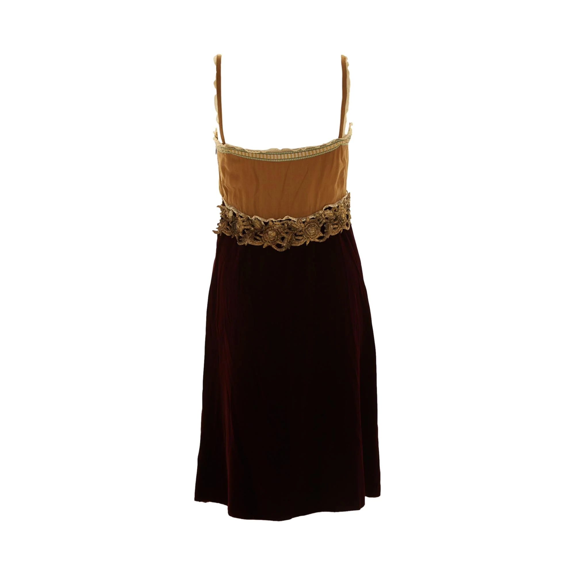 Miu Miu Velvet Applique Dress - Image 2