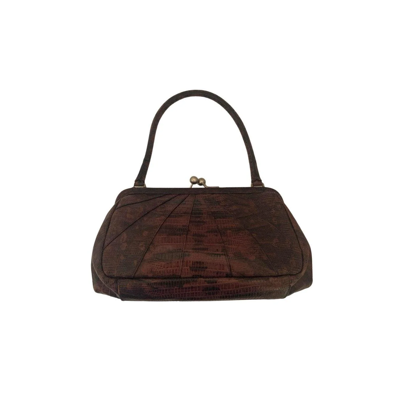 Miu Miu Purple Textured Kiss Lock Bag - Image 2