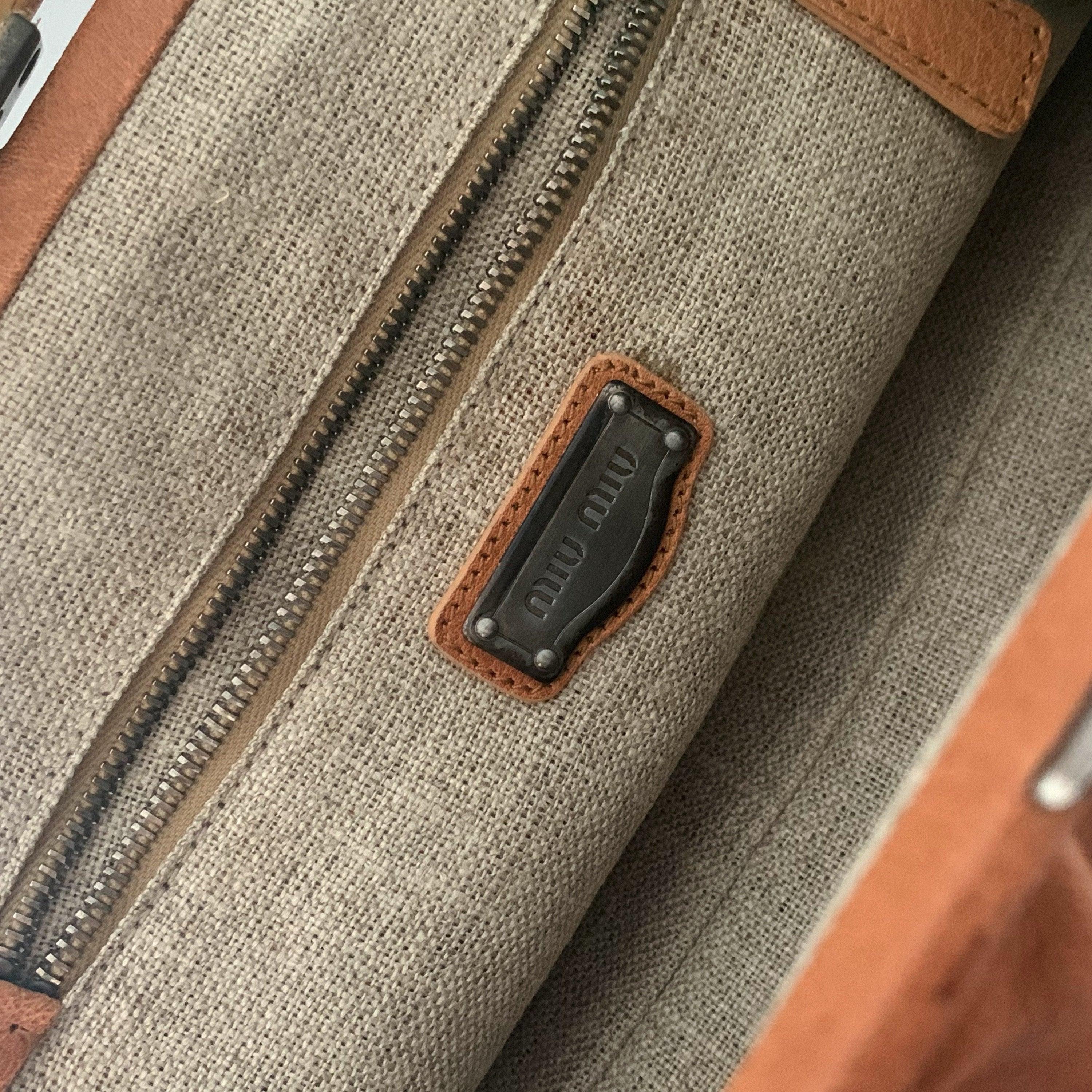 Miu Miu Tan Leather Shoulder Bag - Image 6