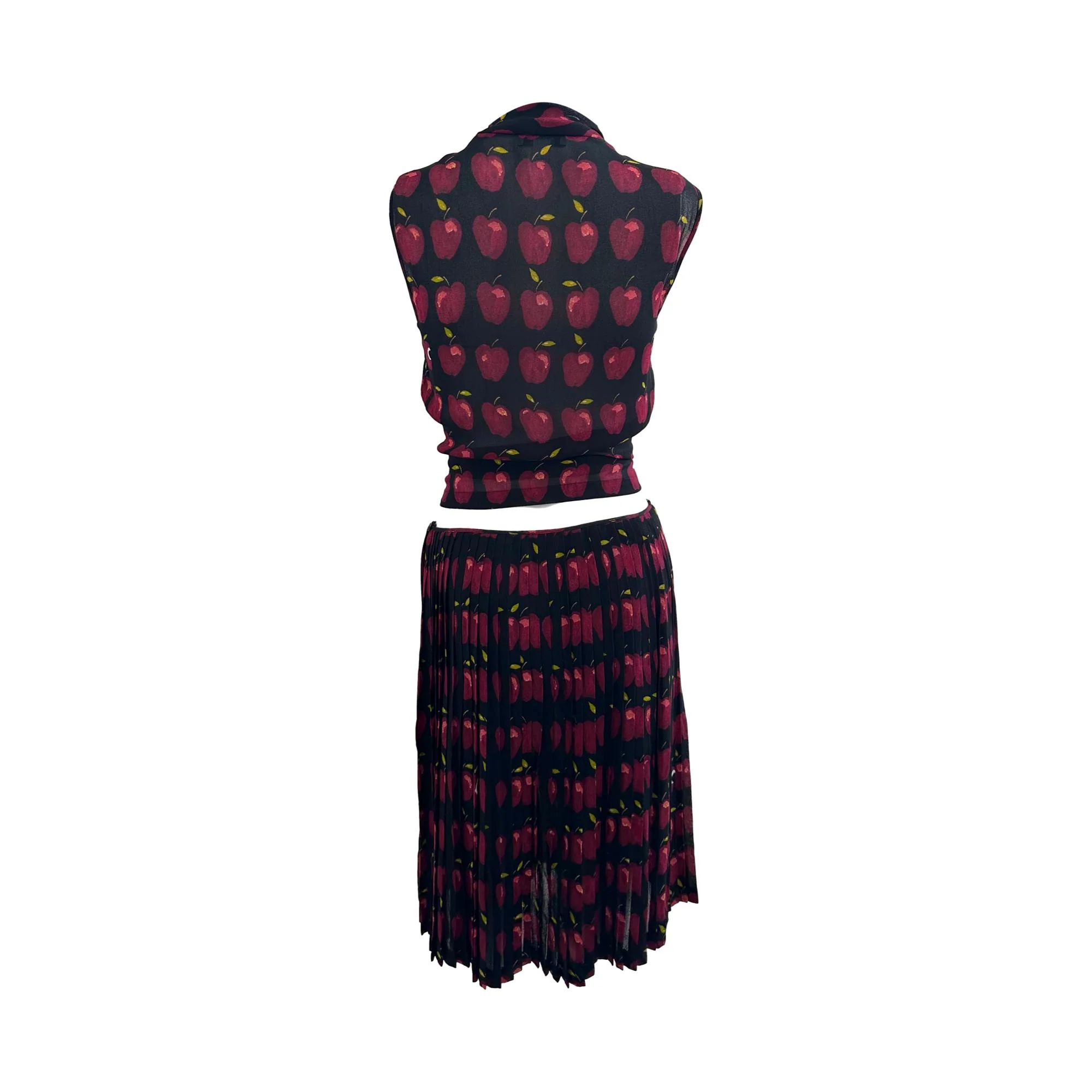 Moschino Apple Print Skirt Set - Image 2