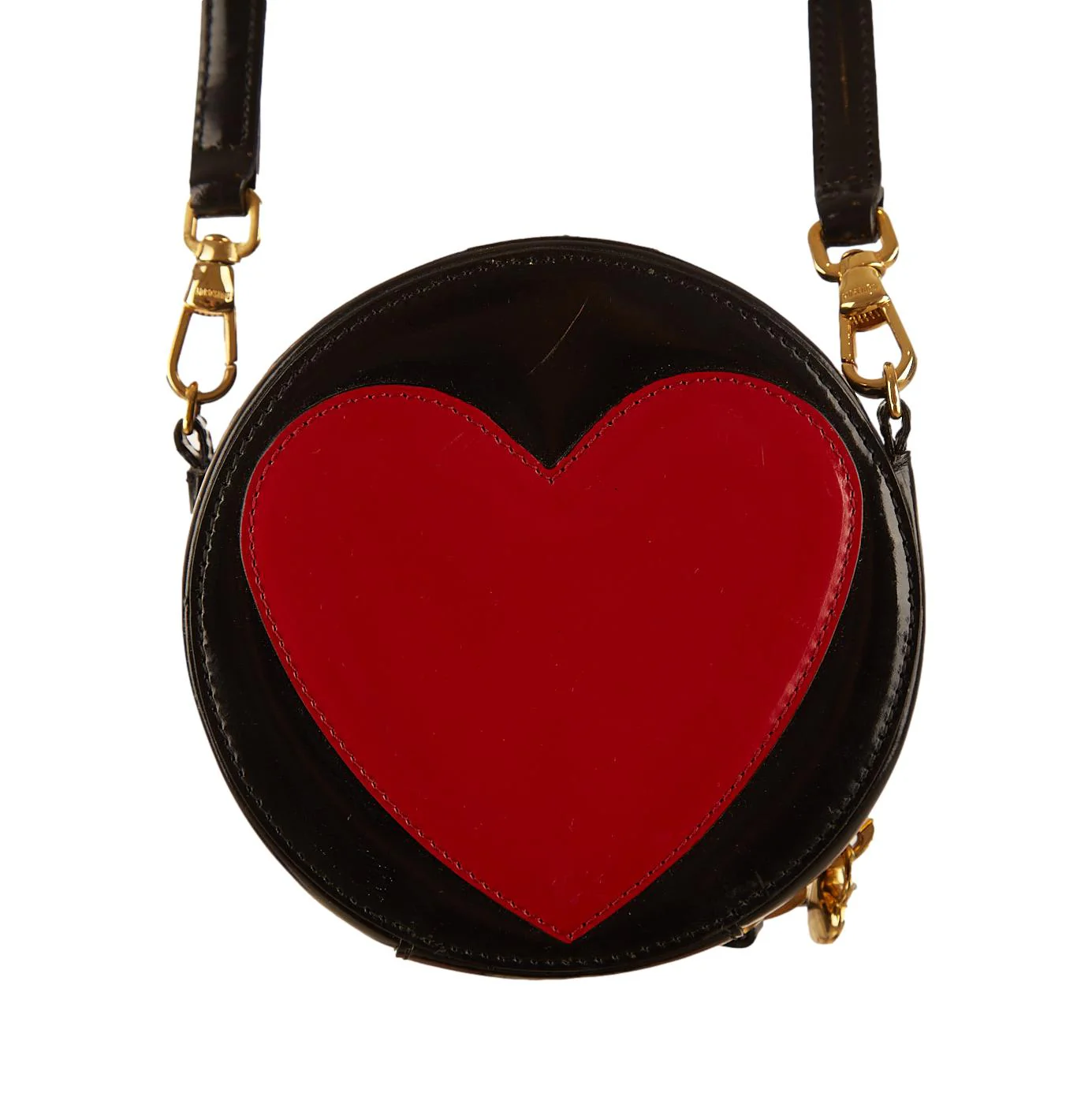 Moschino Black Heart Mini Shoulder Bag - Image 2