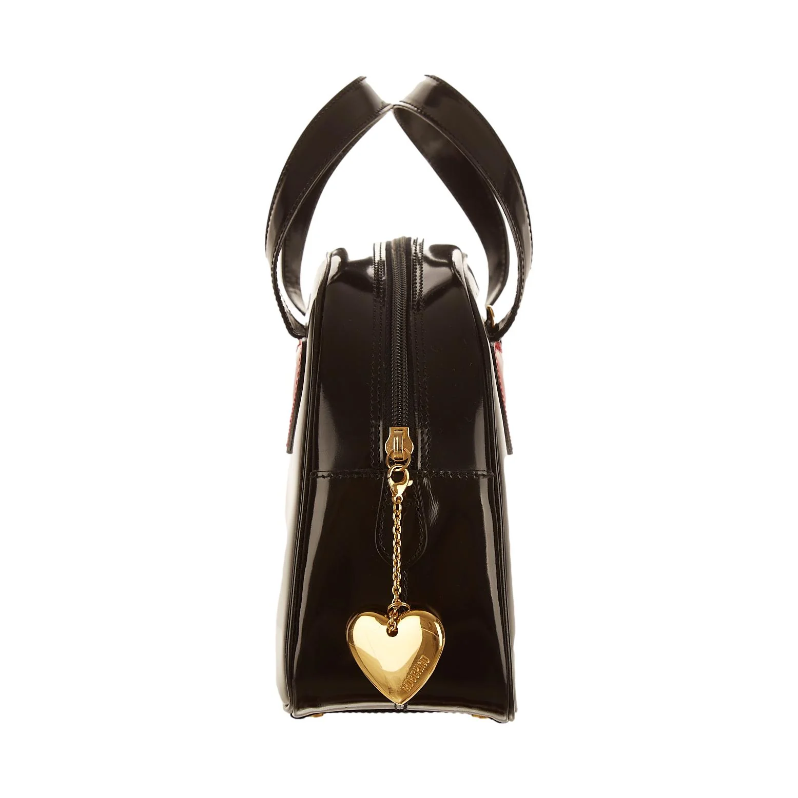 Moschino Black Heart Top Handle Bag - Image 3