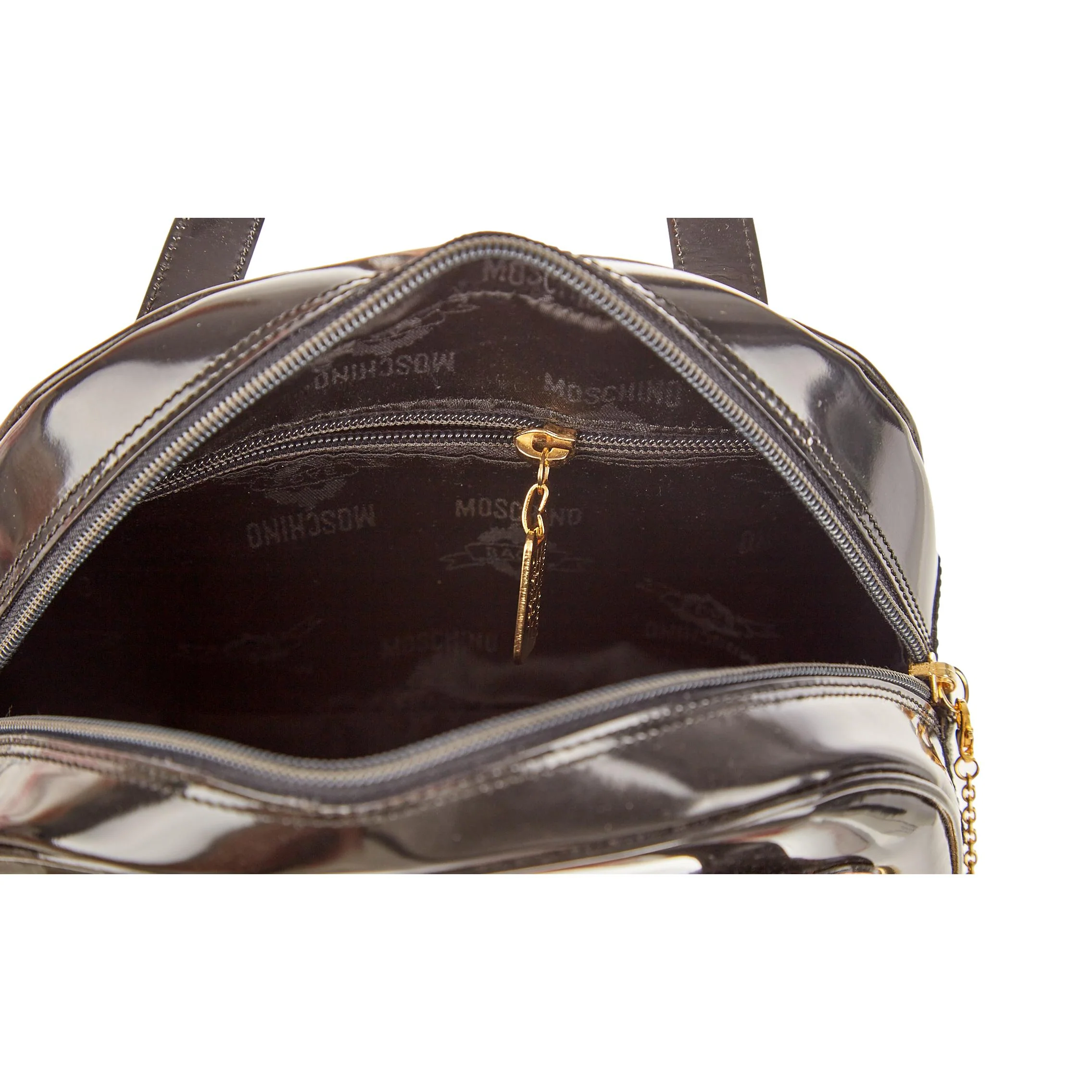 Moschino Black Heart Top Handle Bag - Image 5