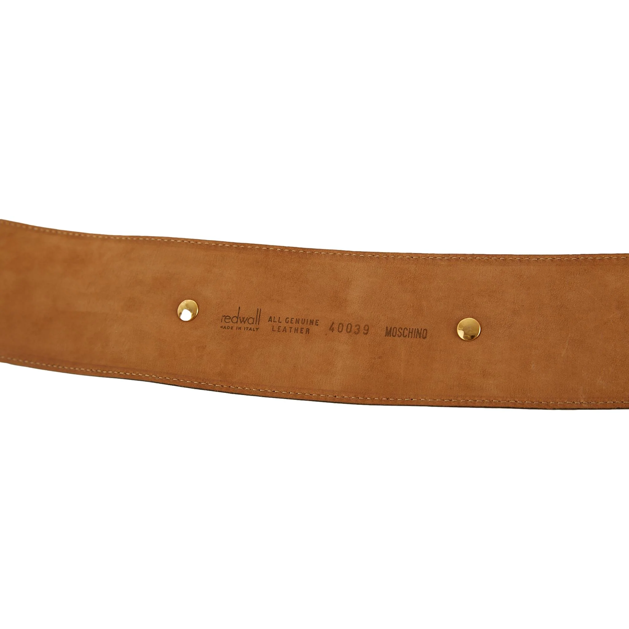 Moschino Black Ring Belt - Image 2