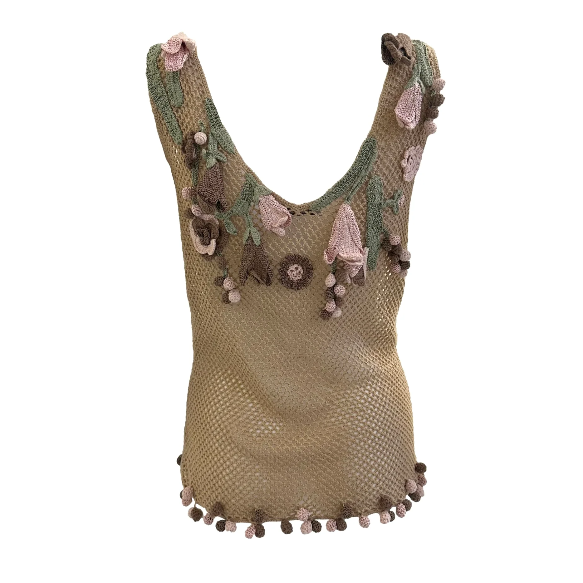 Moschino Crochet Floral Top - Image 2